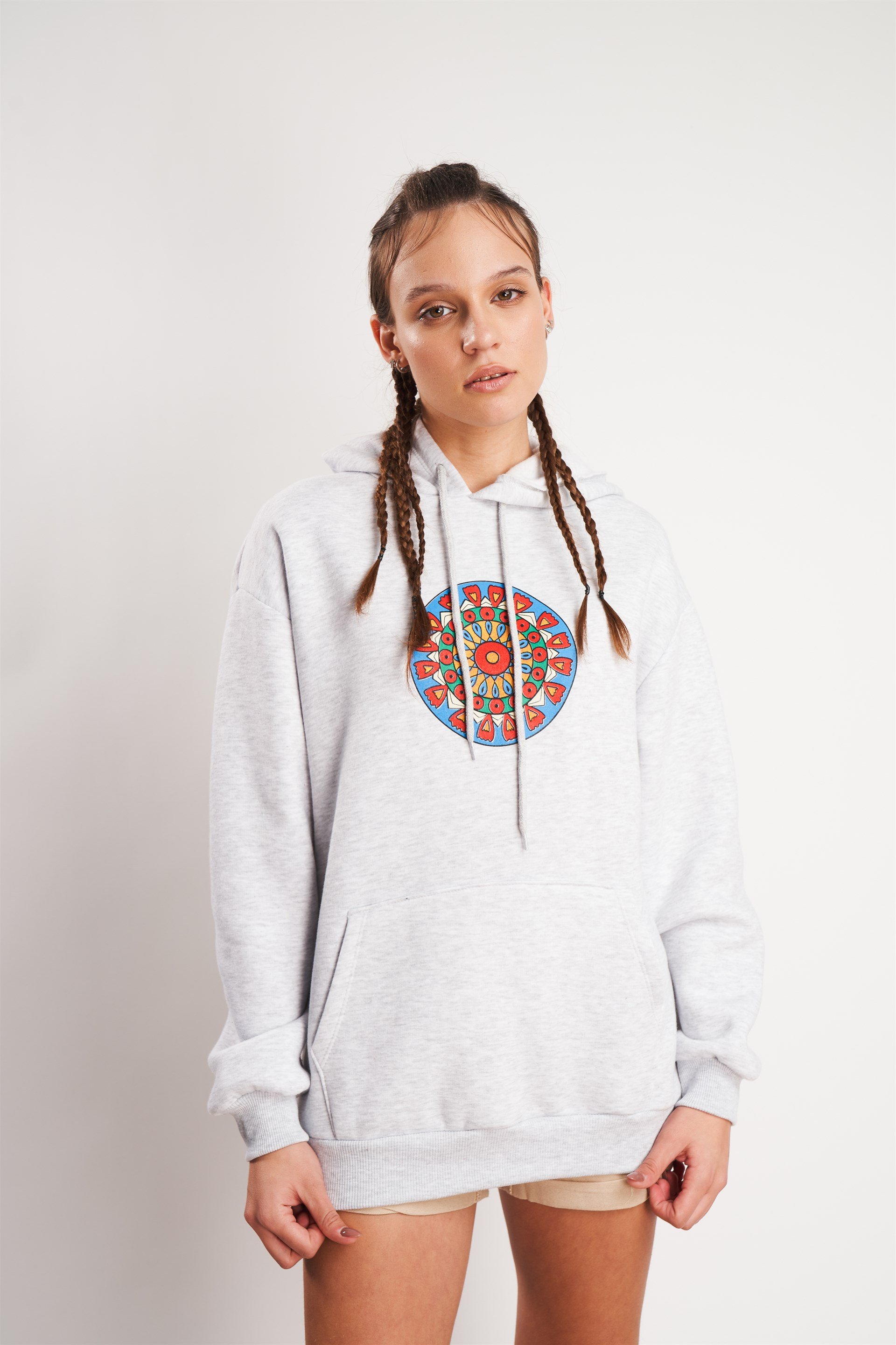 Desen Baskılı Sweatshirt
