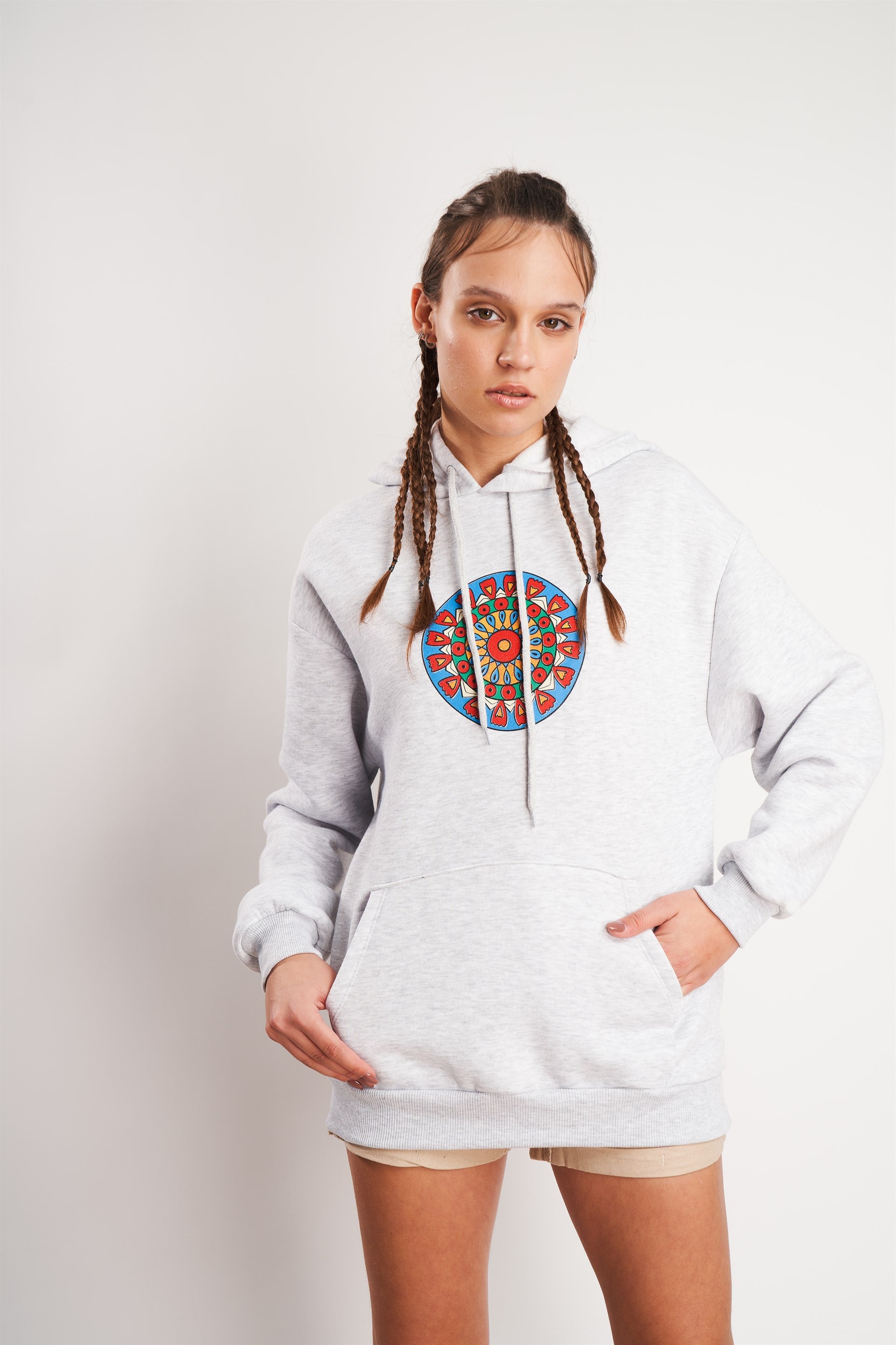 Desen Baskılı Sweatshirt