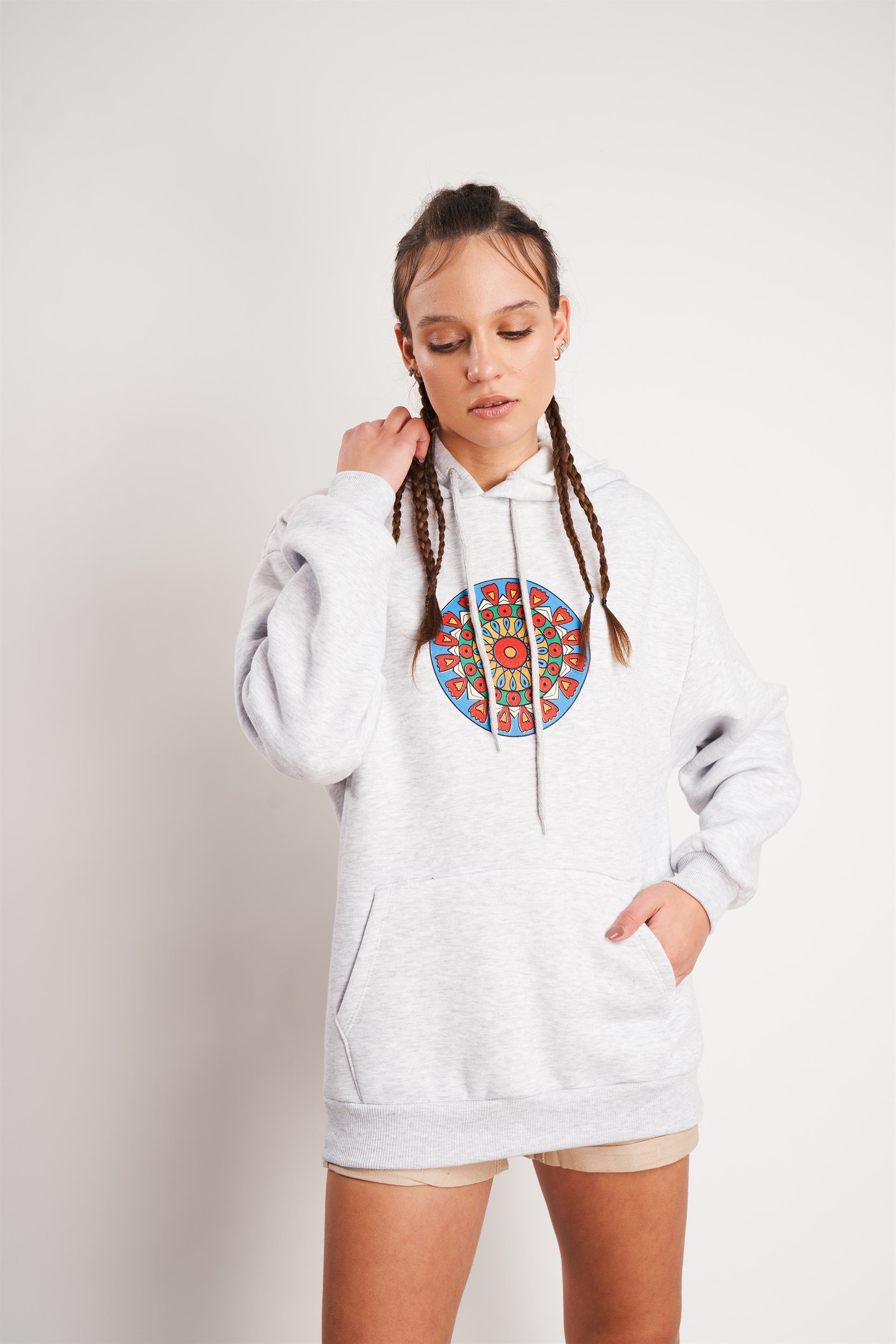 Desen Baskılı Sweatshirt