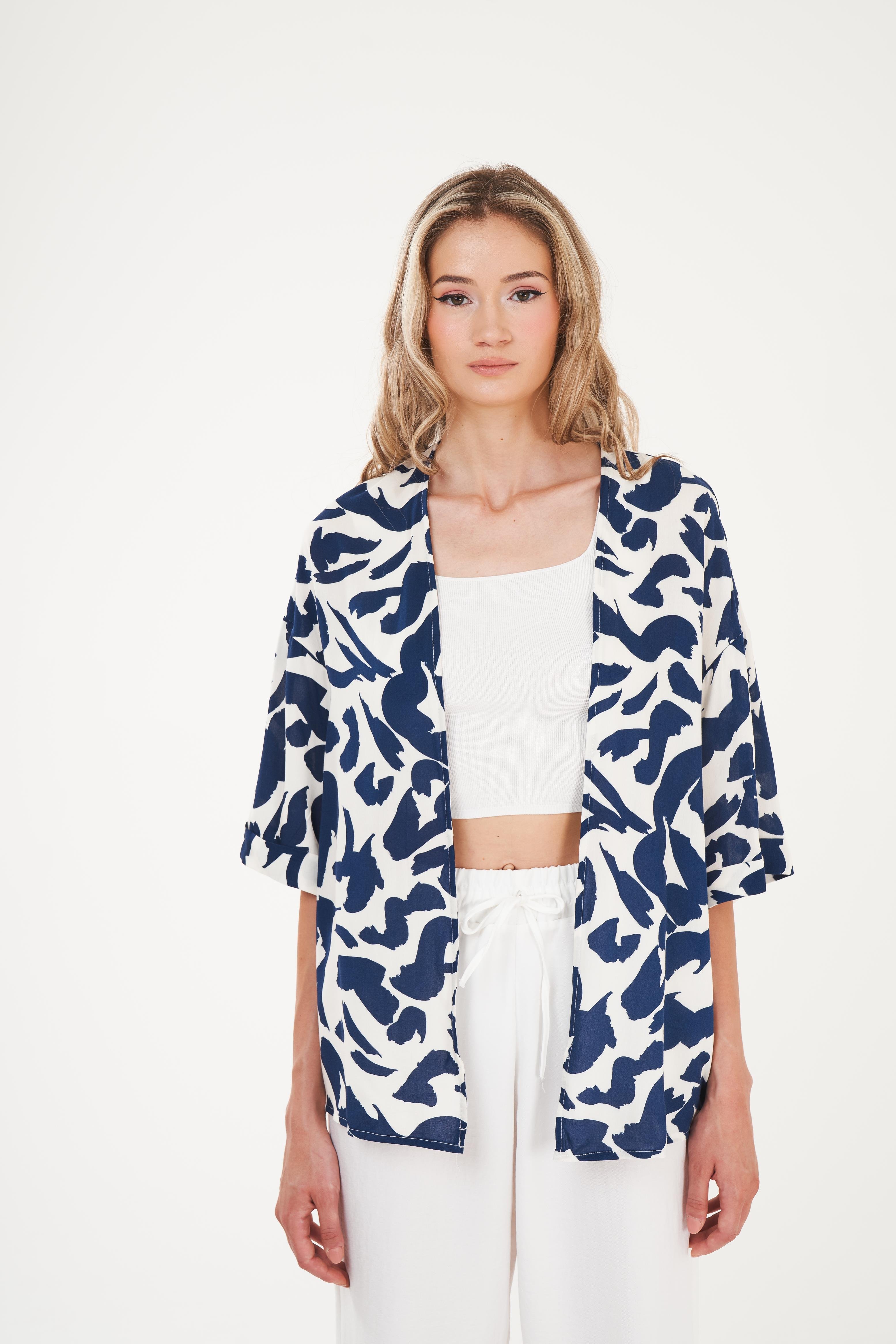 Desenli Kimono