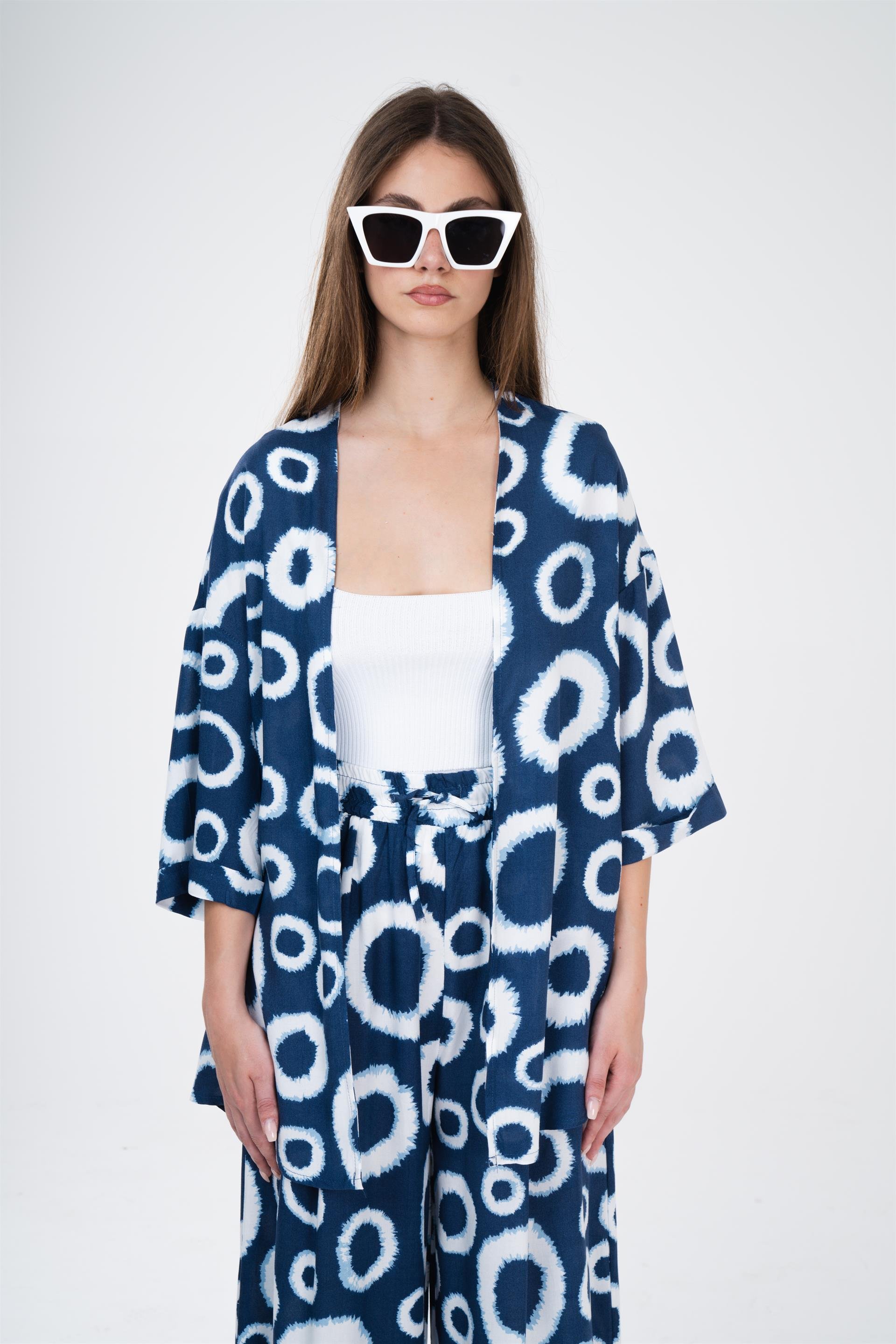 Desenli Kimono