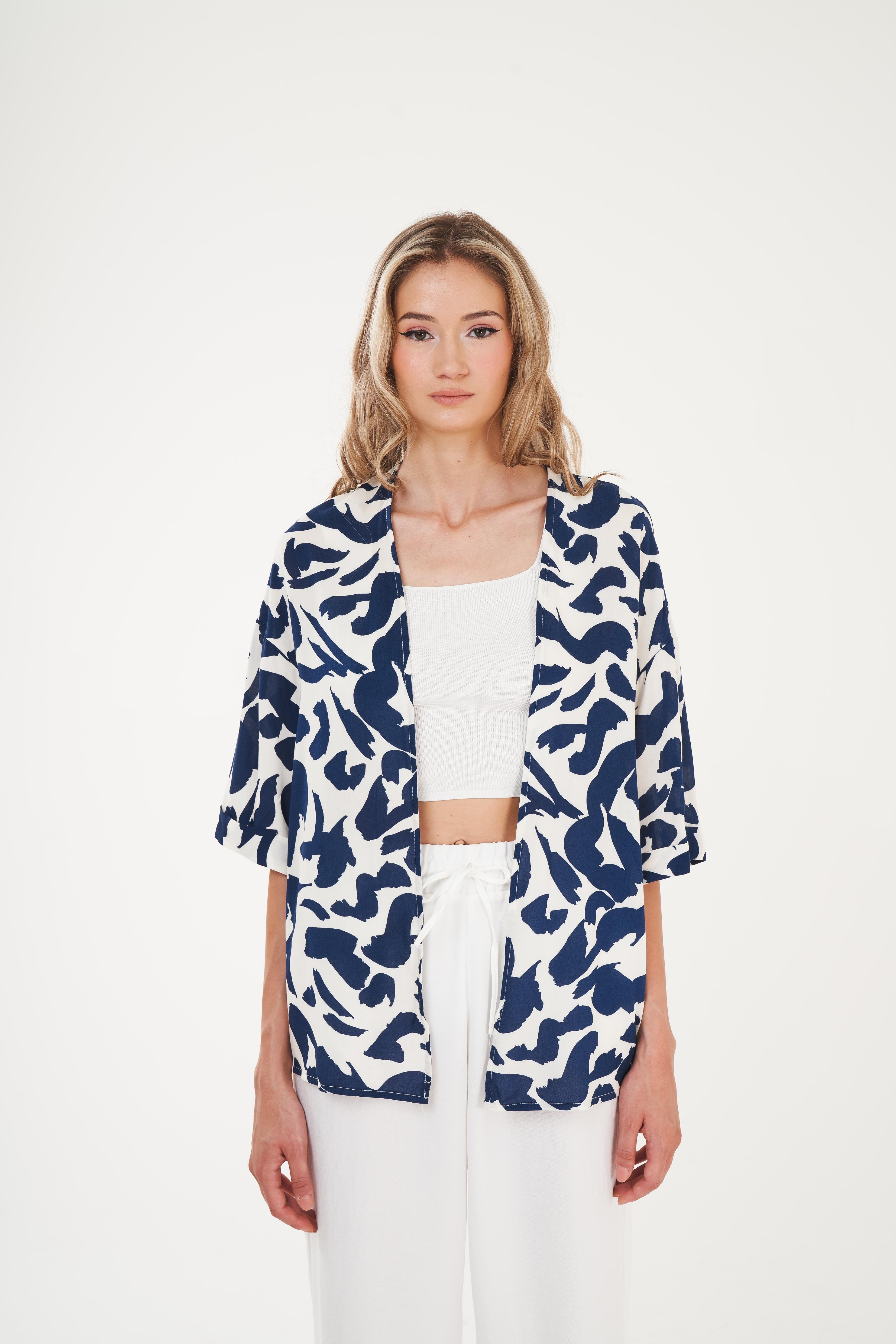 Desenli Kimono