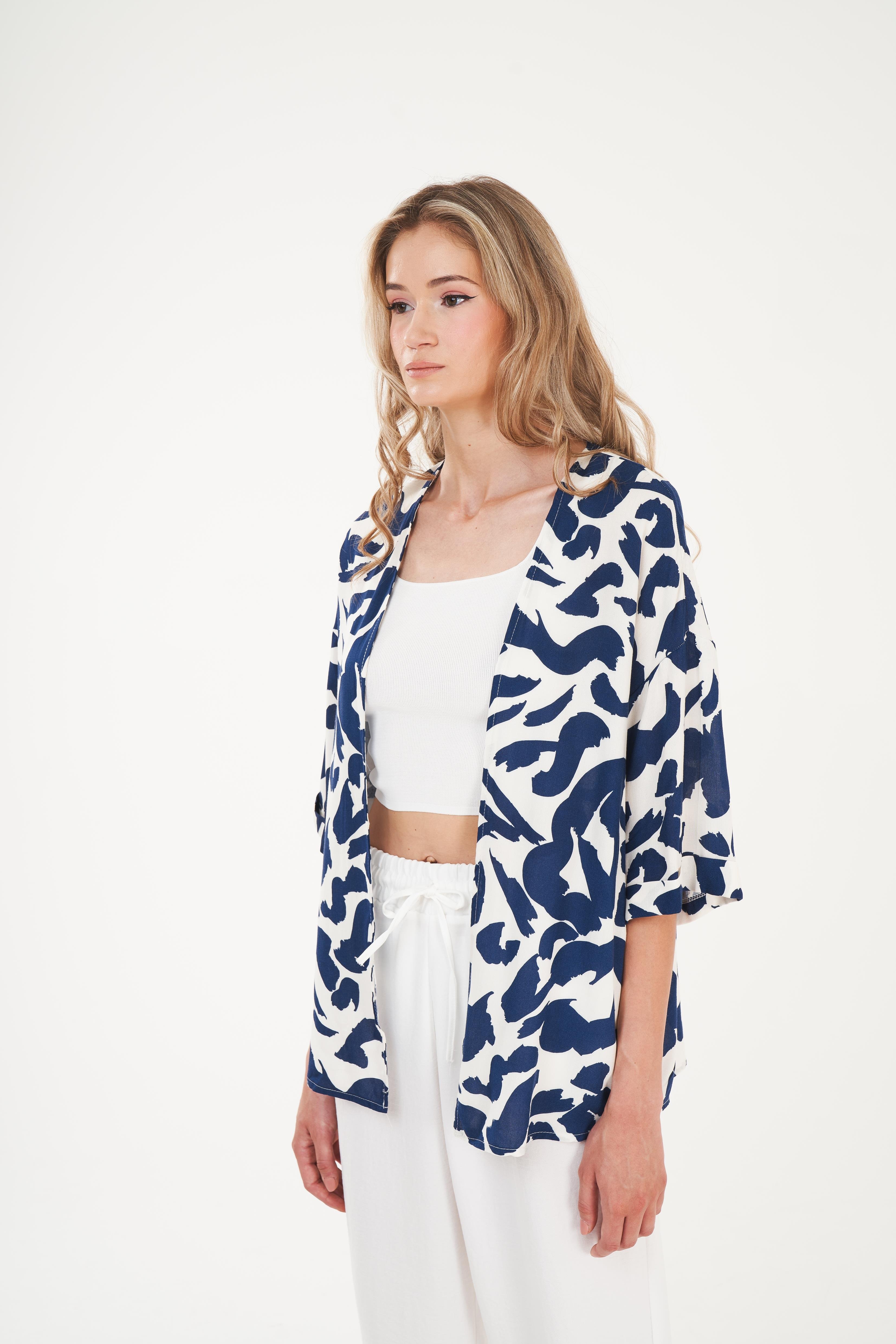 Desenli Kimono