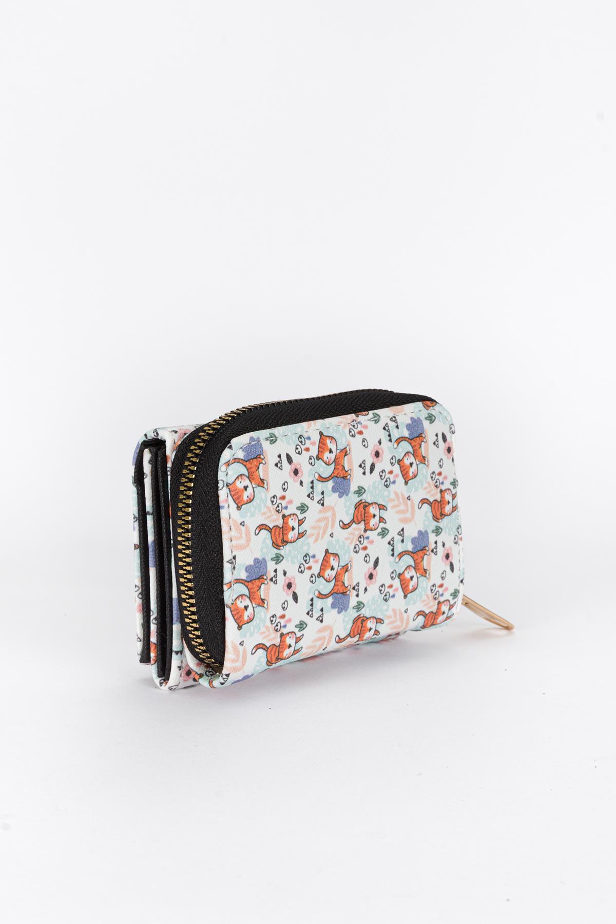 Desenli Mini Cüzdan