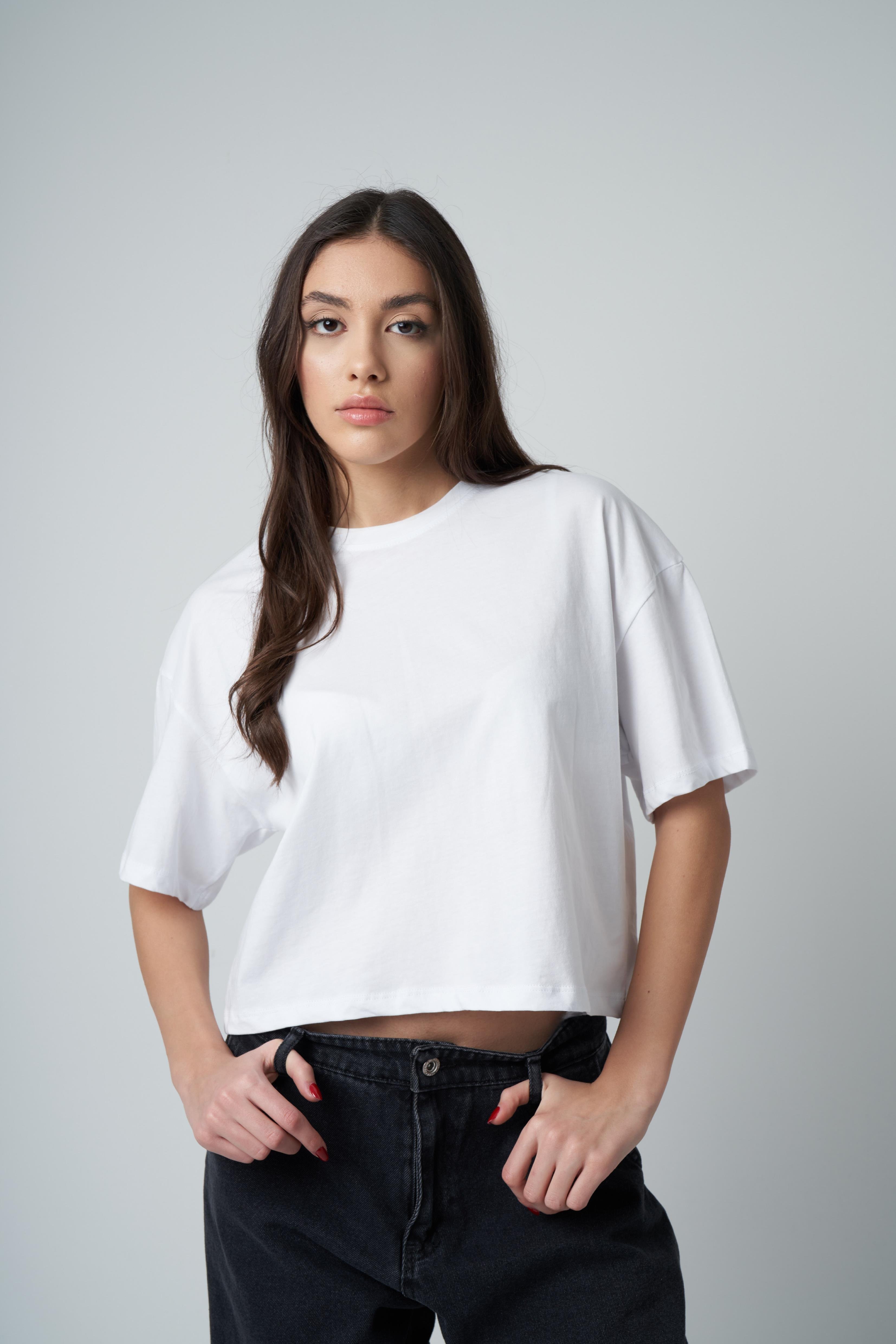 Düz Basic Kısa T-shirt