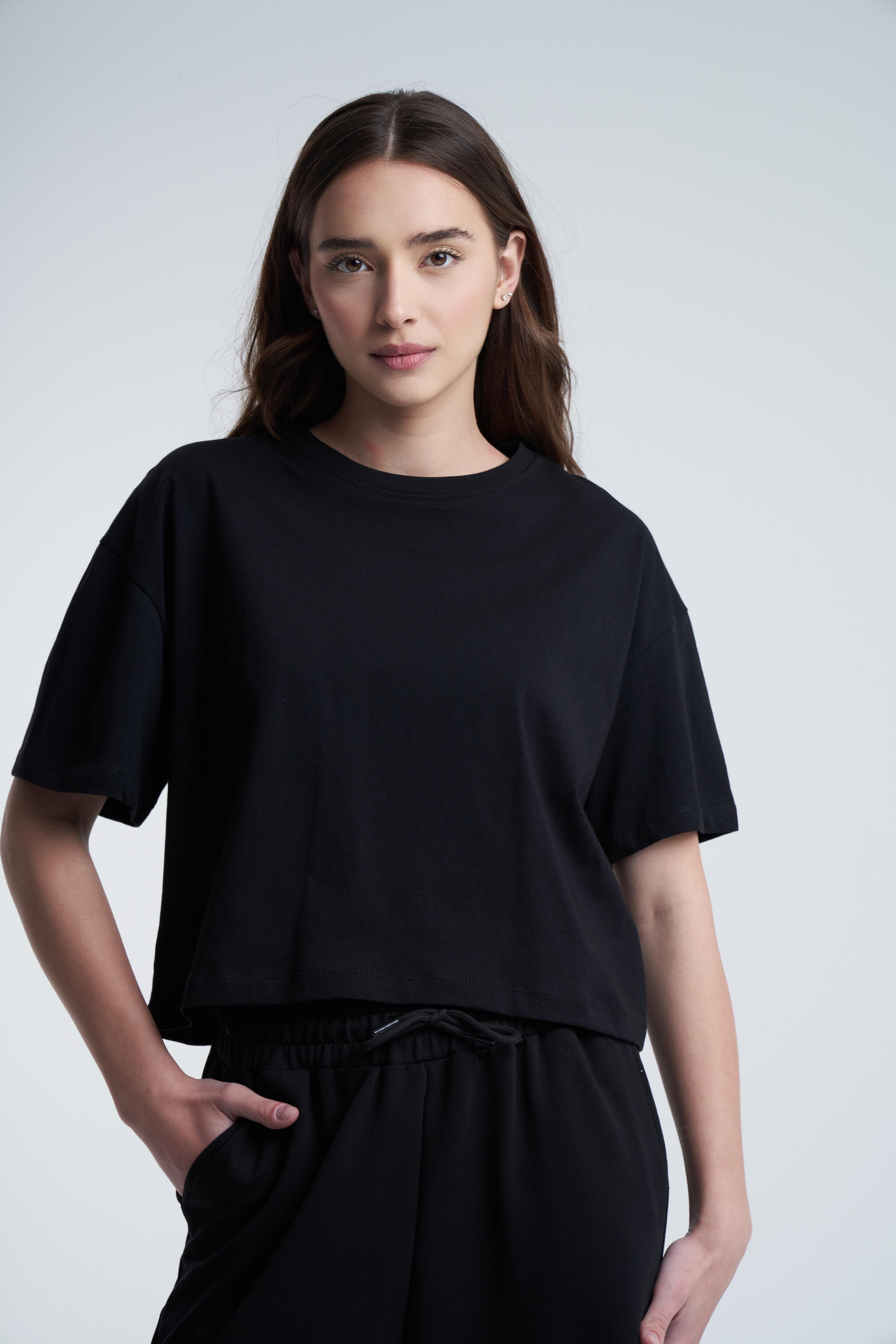 Düz Basic Kısa T-shirt
