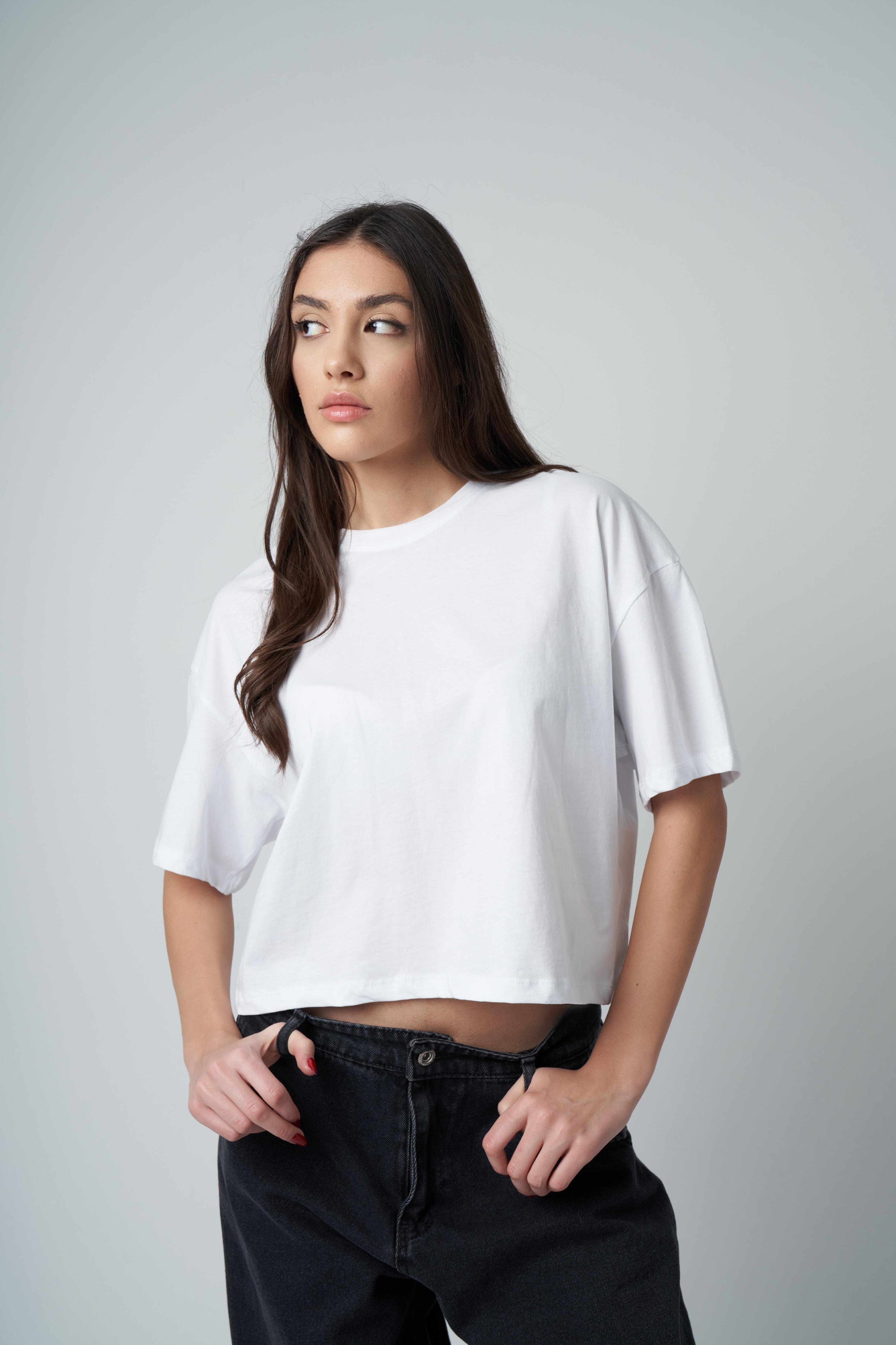 Düz Basic Kısa T-shirt