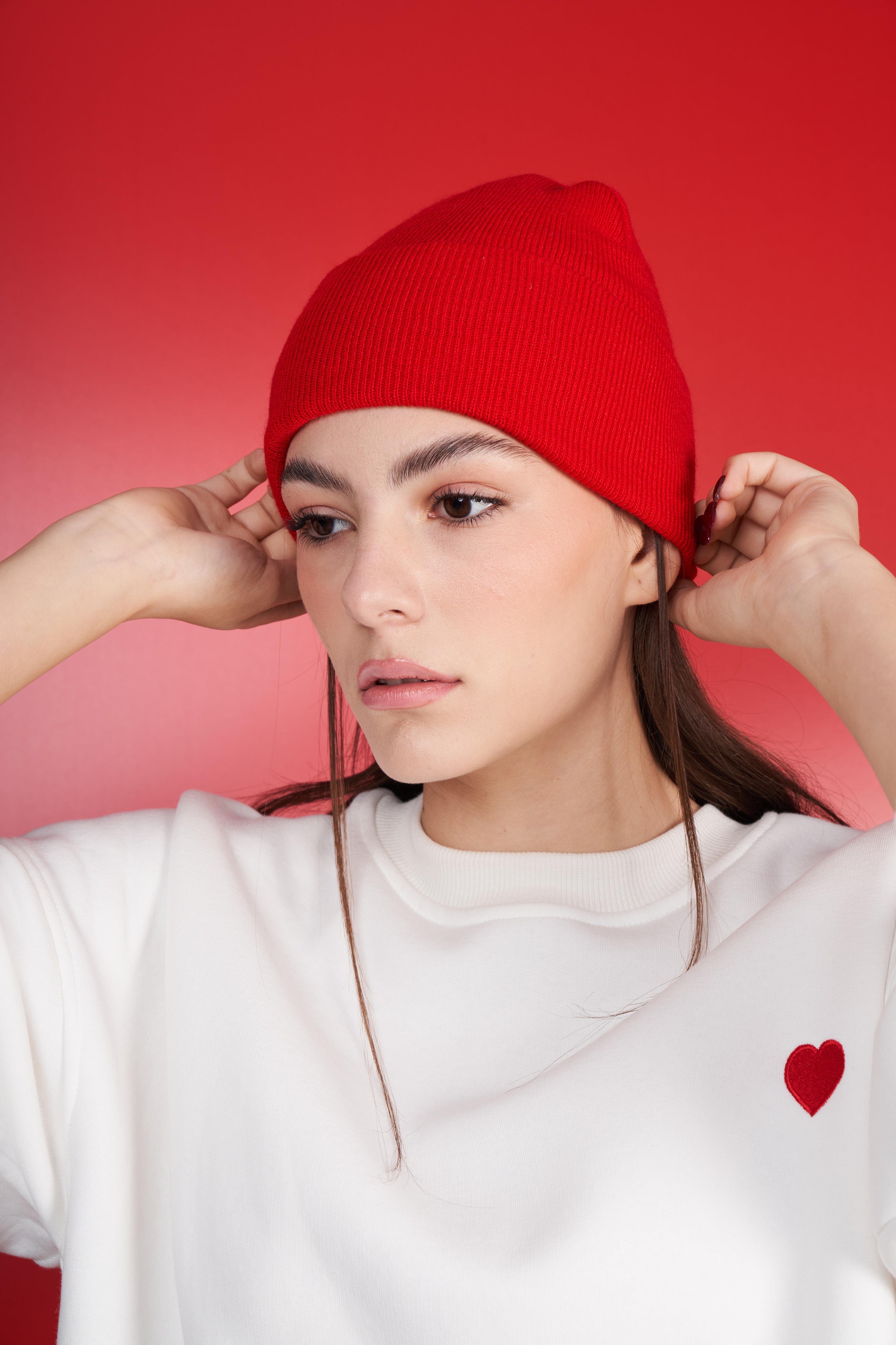 Düz Unisex Basic Bere
