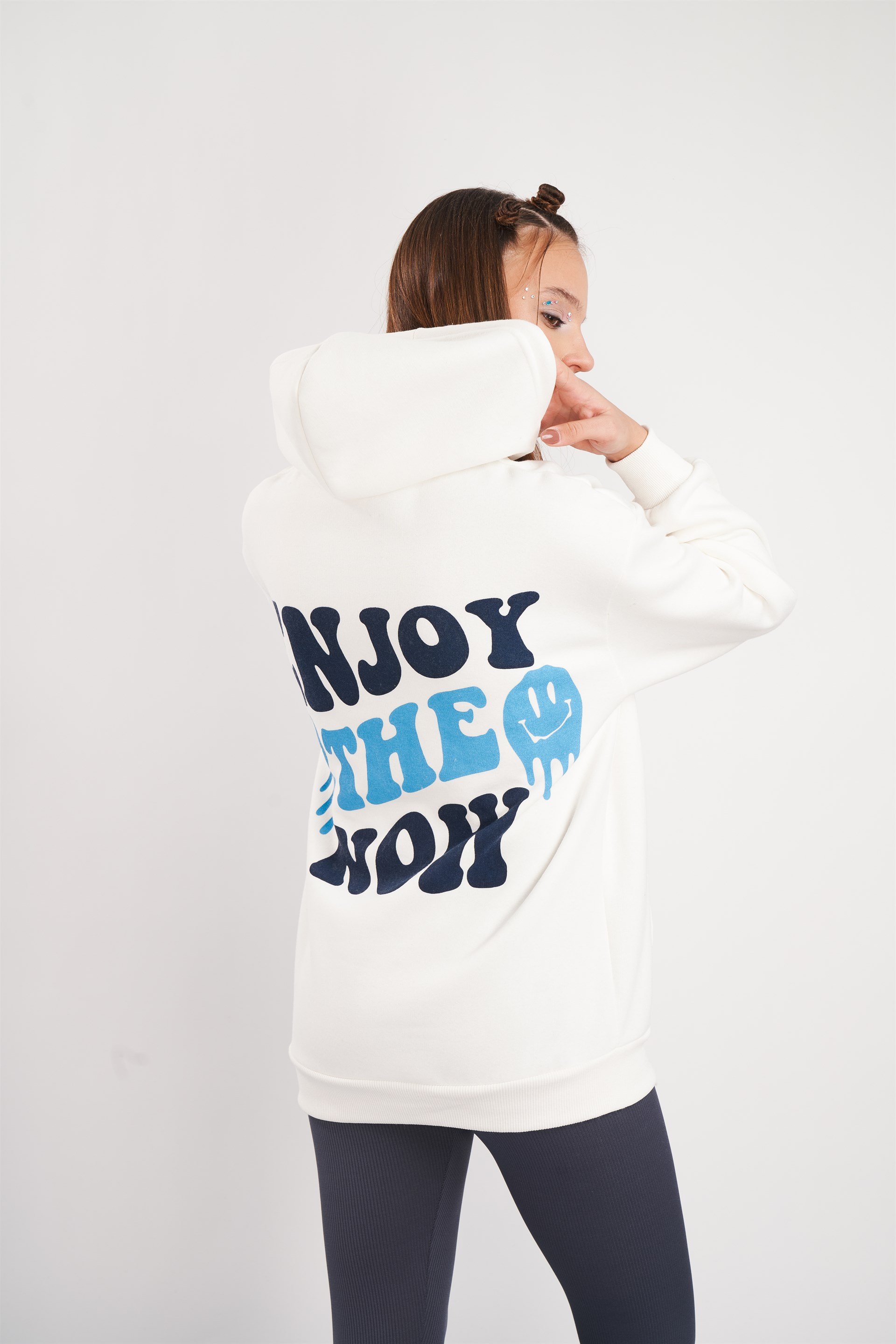Emoji Baskılı Sweatshirt