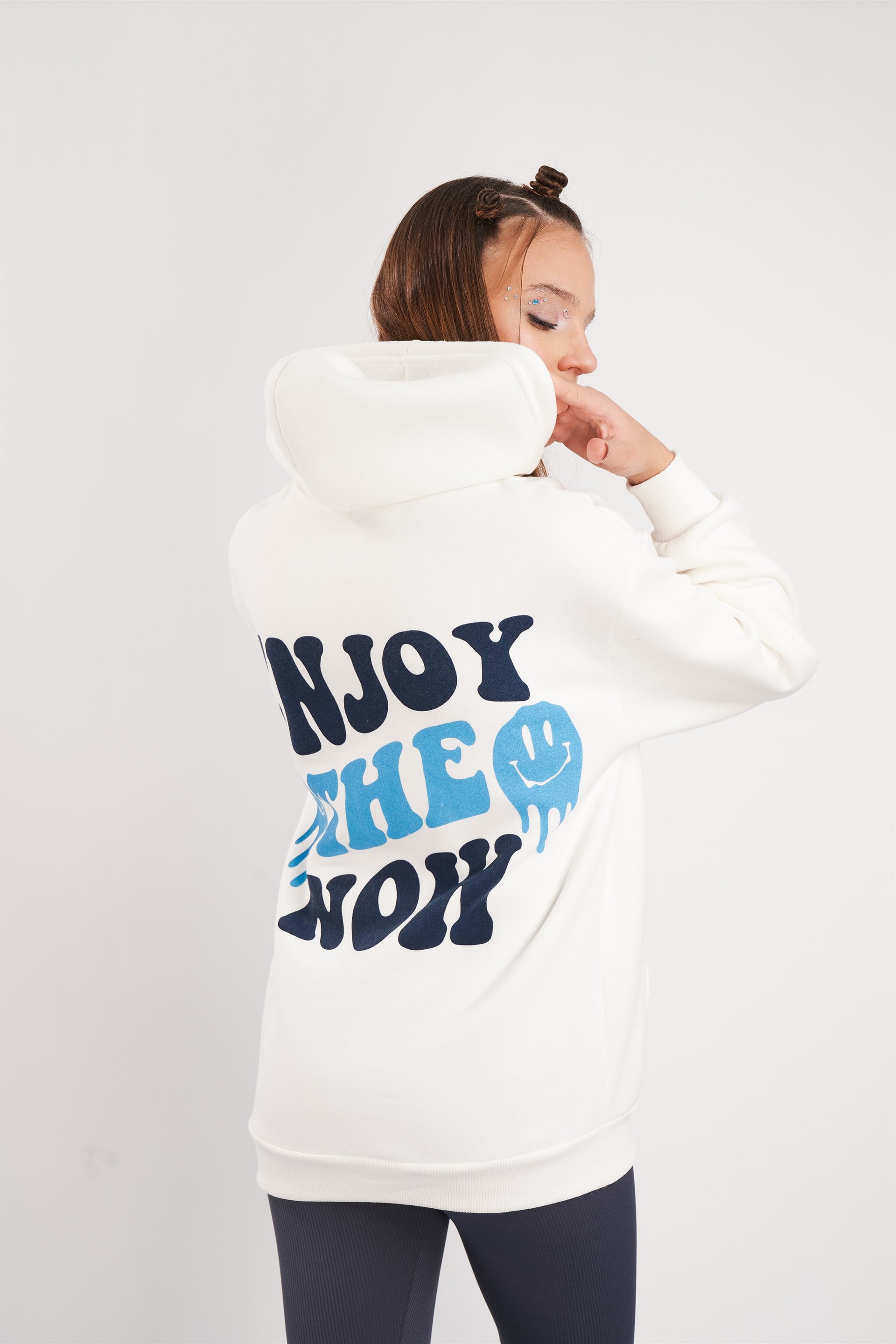 Emoji Baskılı Sweatshirt