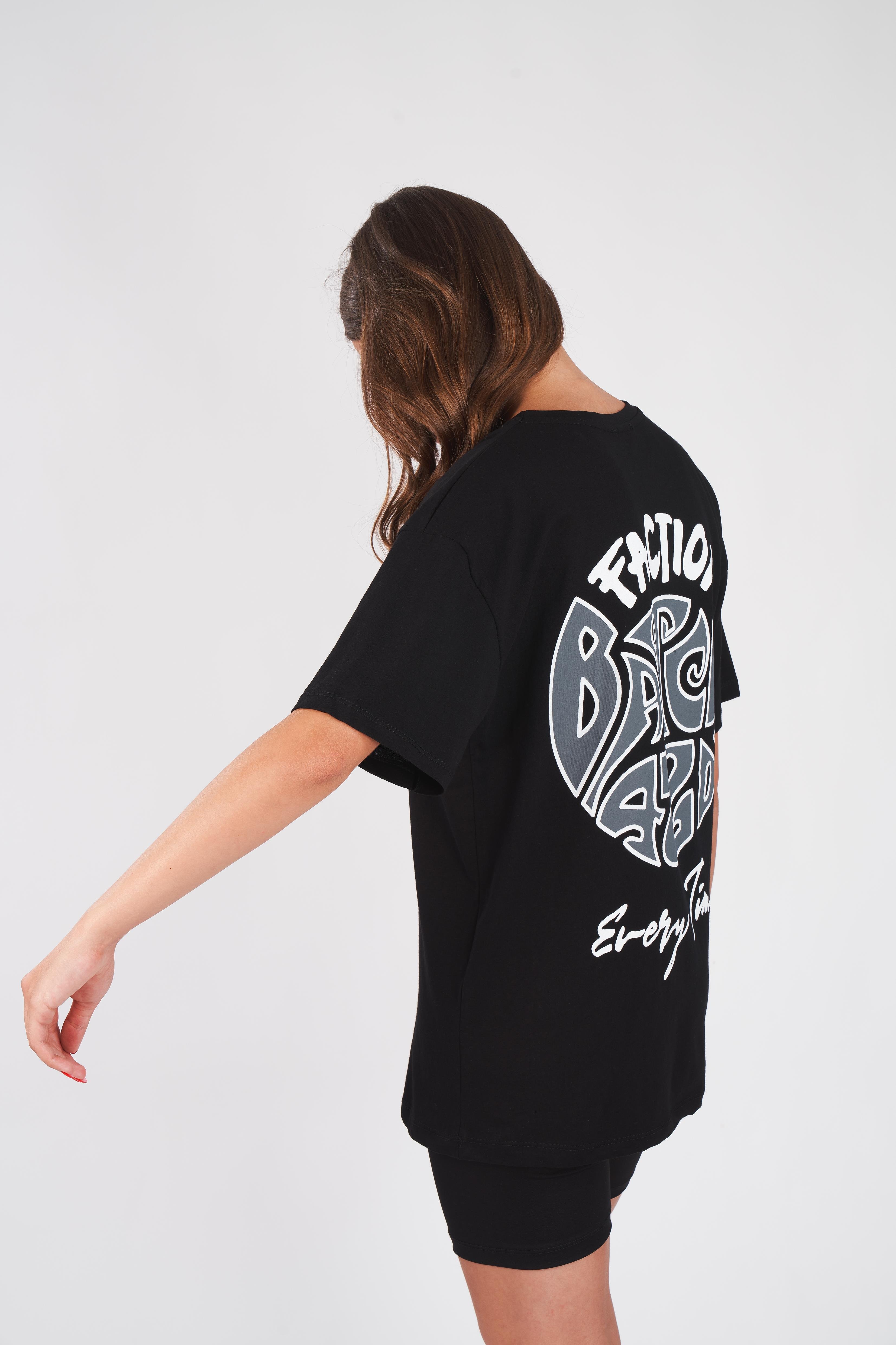 Faction Baskılı T-shirt