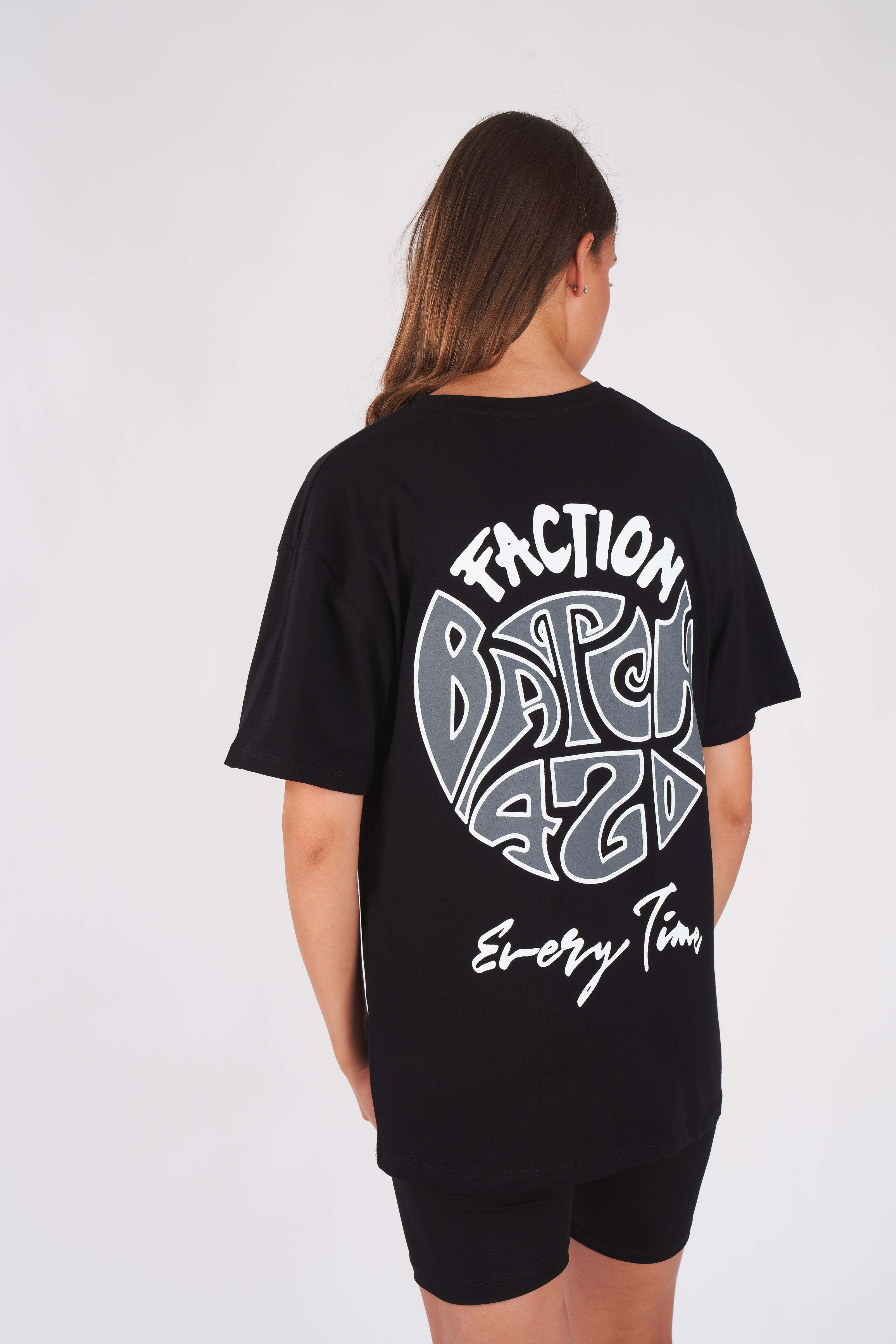 Faction Baskılı T-shirt