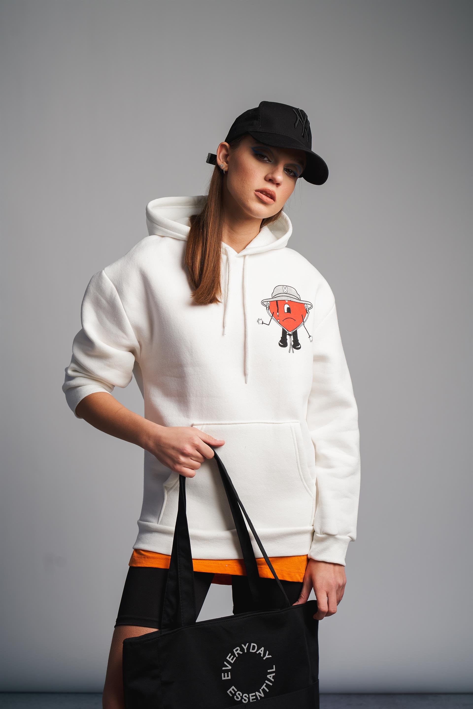 Figür Baskılı Sweatshirt