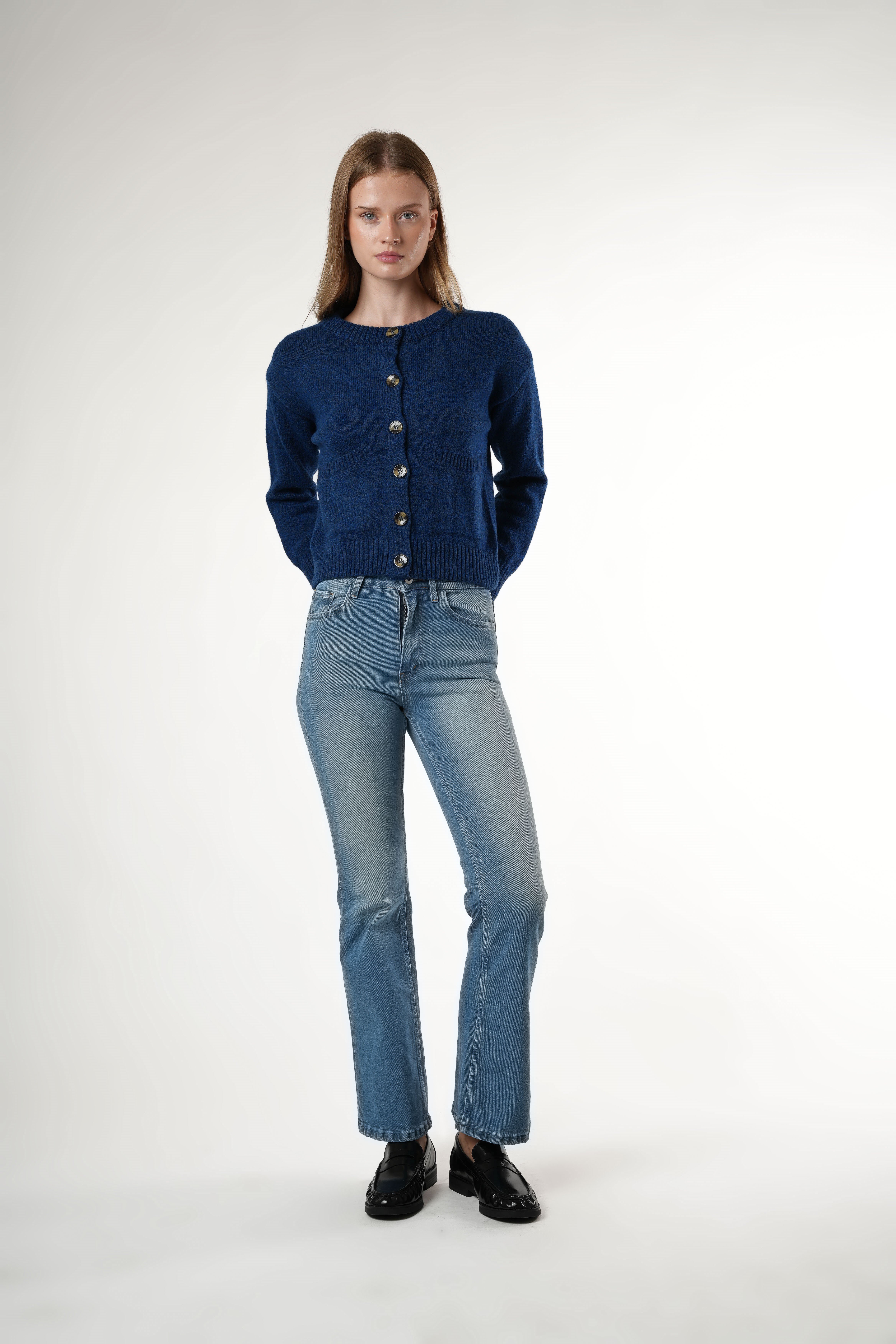 Flare Fit Jean Pantolon Açık Mavi
