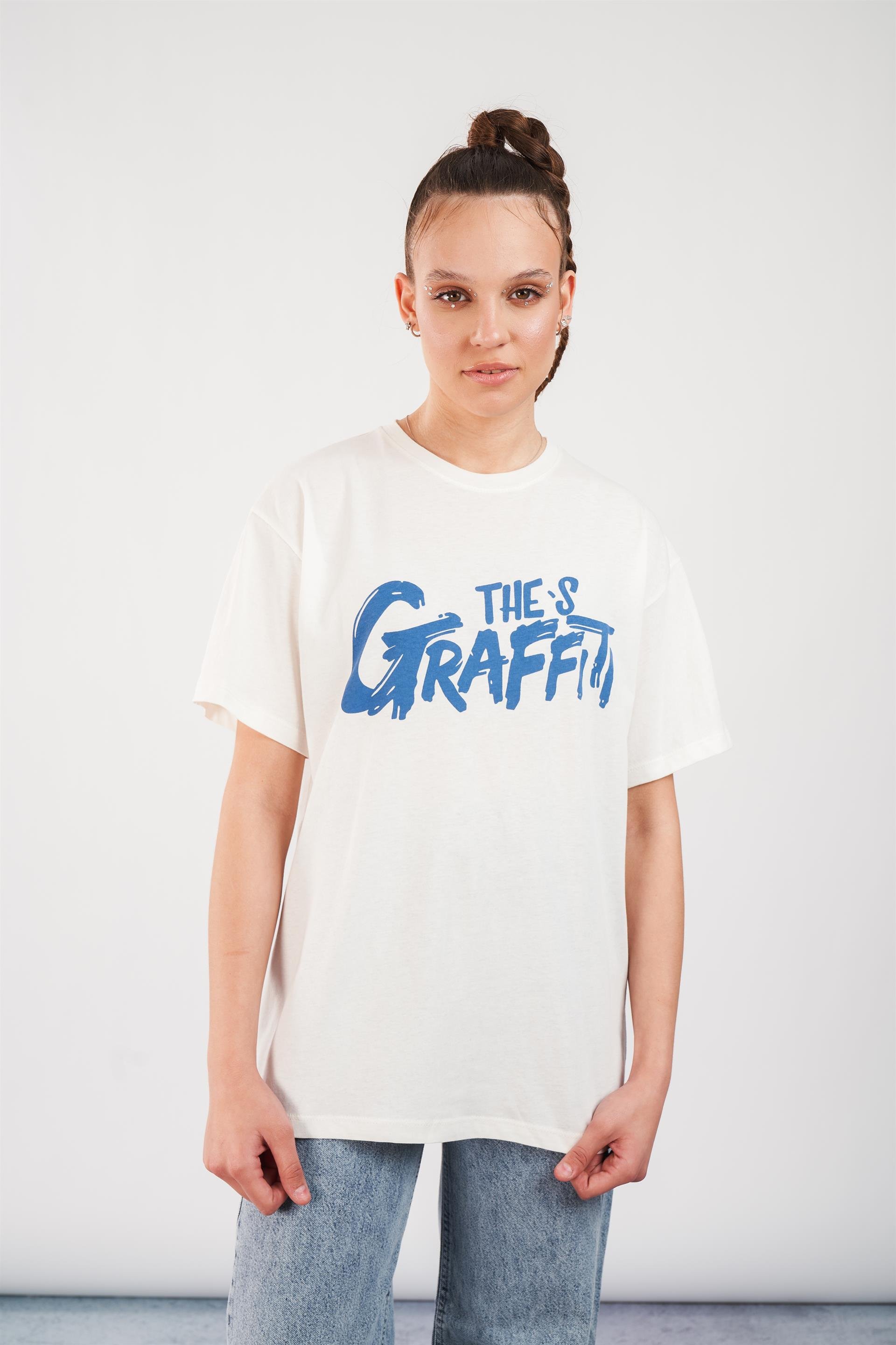 Gtraffiti Baskılı T-shirt