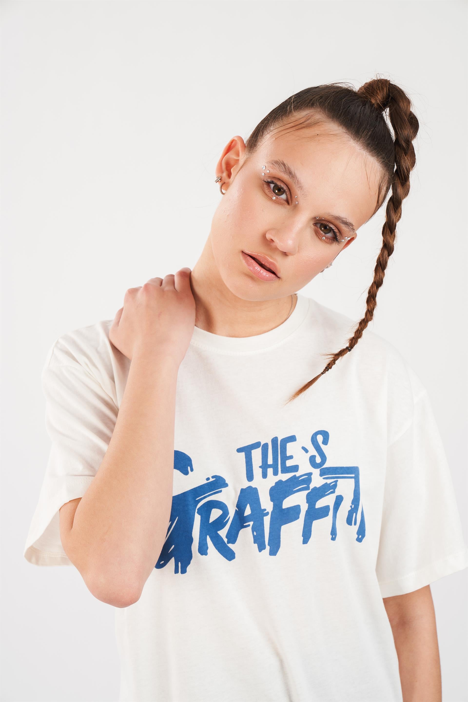 Gtraffiti Baskılı T-shirt