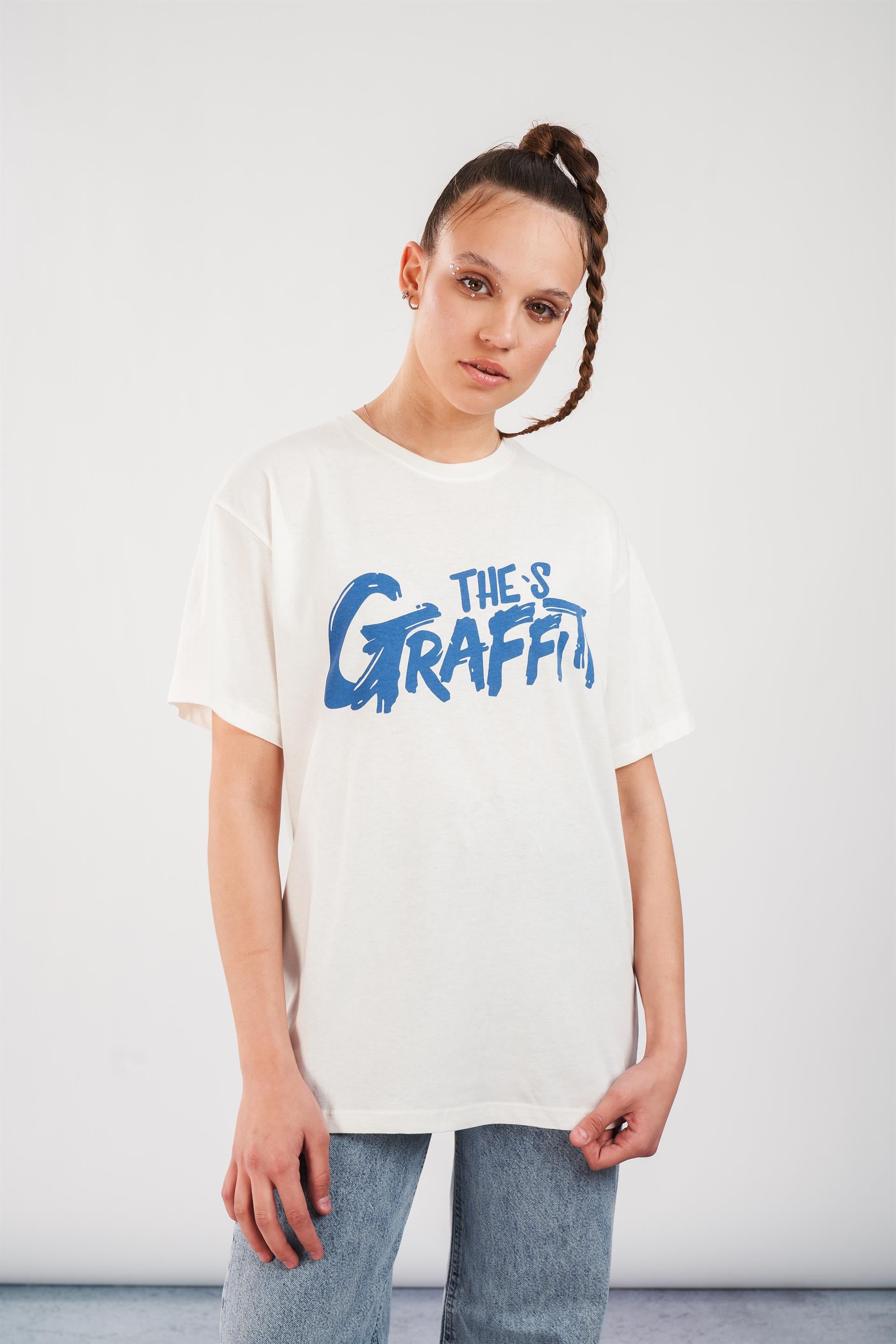 Gtraffiti Baskılı T-shirt