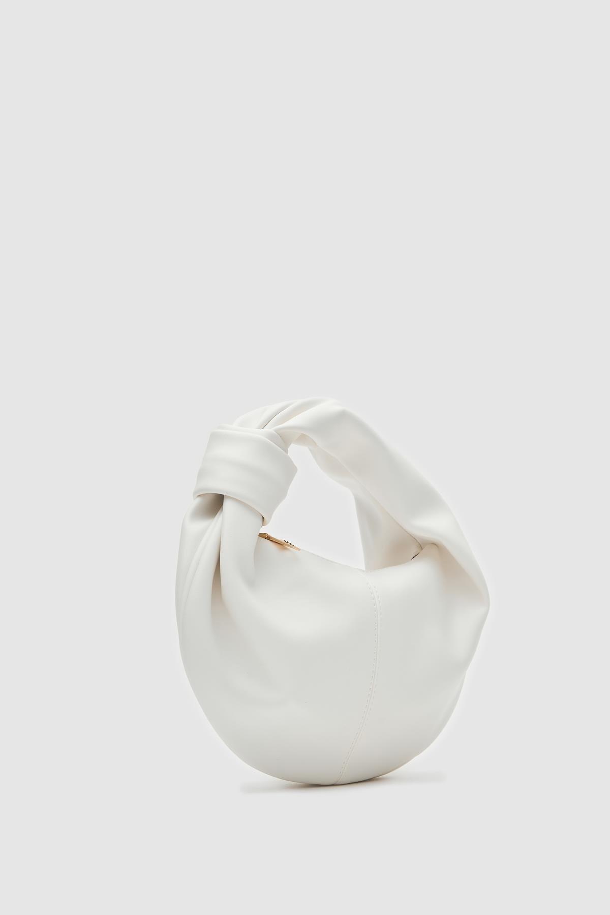 Hand Baget Çanta Beyaz