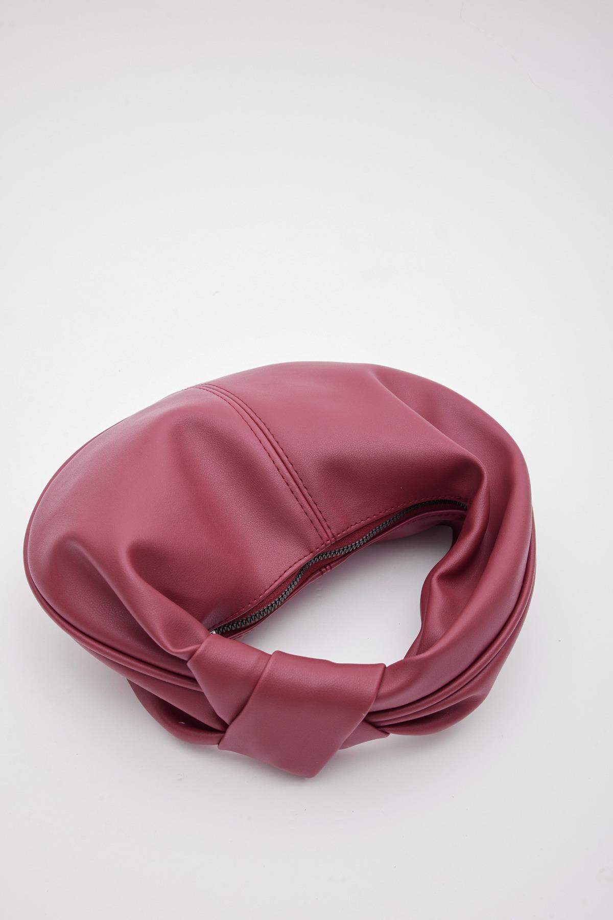 Hand Baget Çanta Bordo