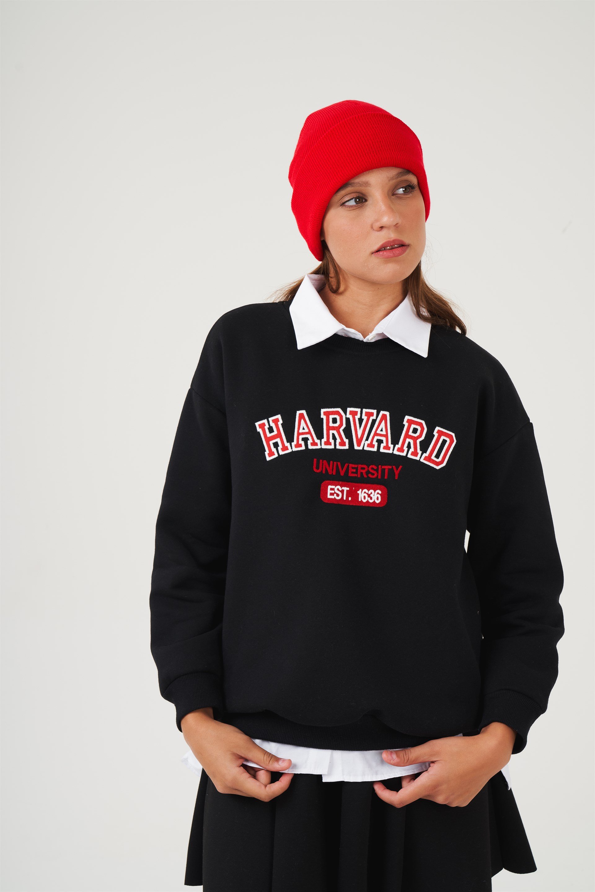Harvard Baskılı Sweatshirt