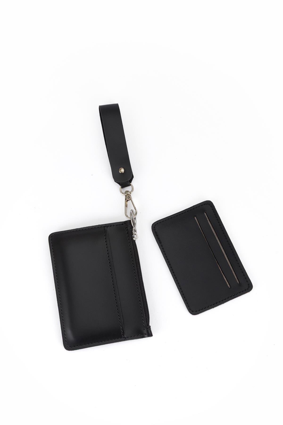 İç İçe Geçmeli Kartlık Siyah