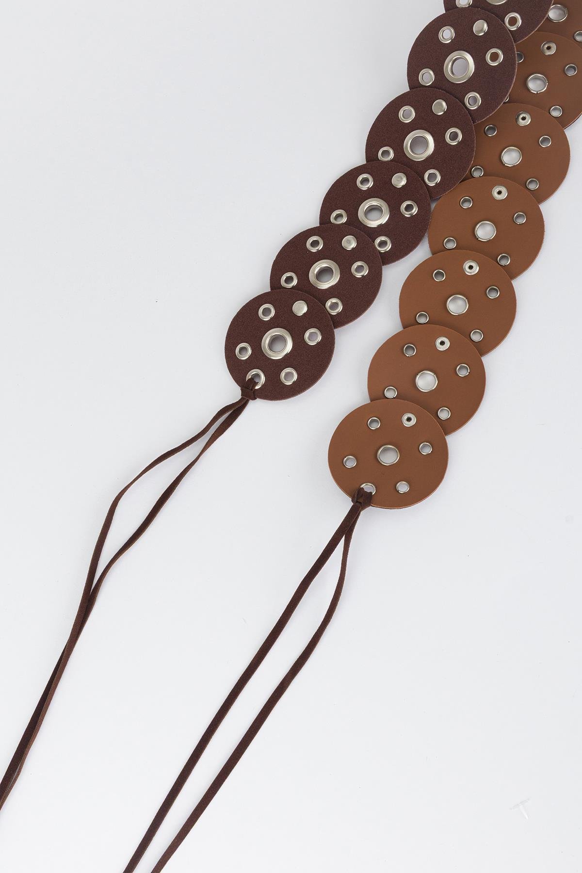 İpli Shakira Model Süet Kemer Taba