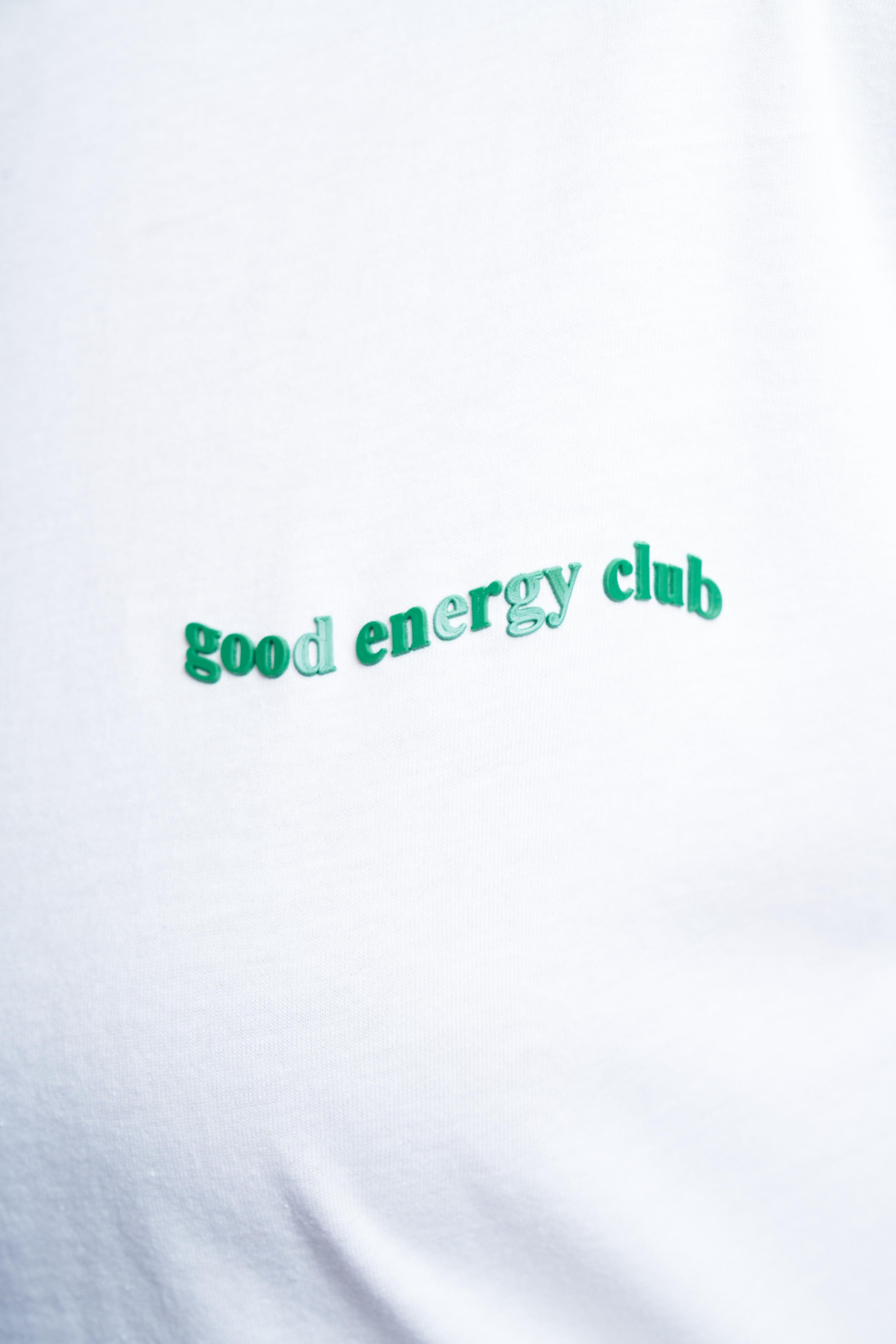 Kabartma Yazı Baskılı T-shirt Beyaz