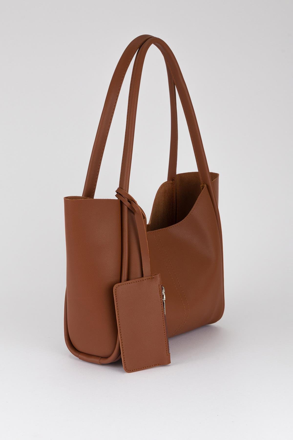 Kanse Salaş Omuz Çantası Taba