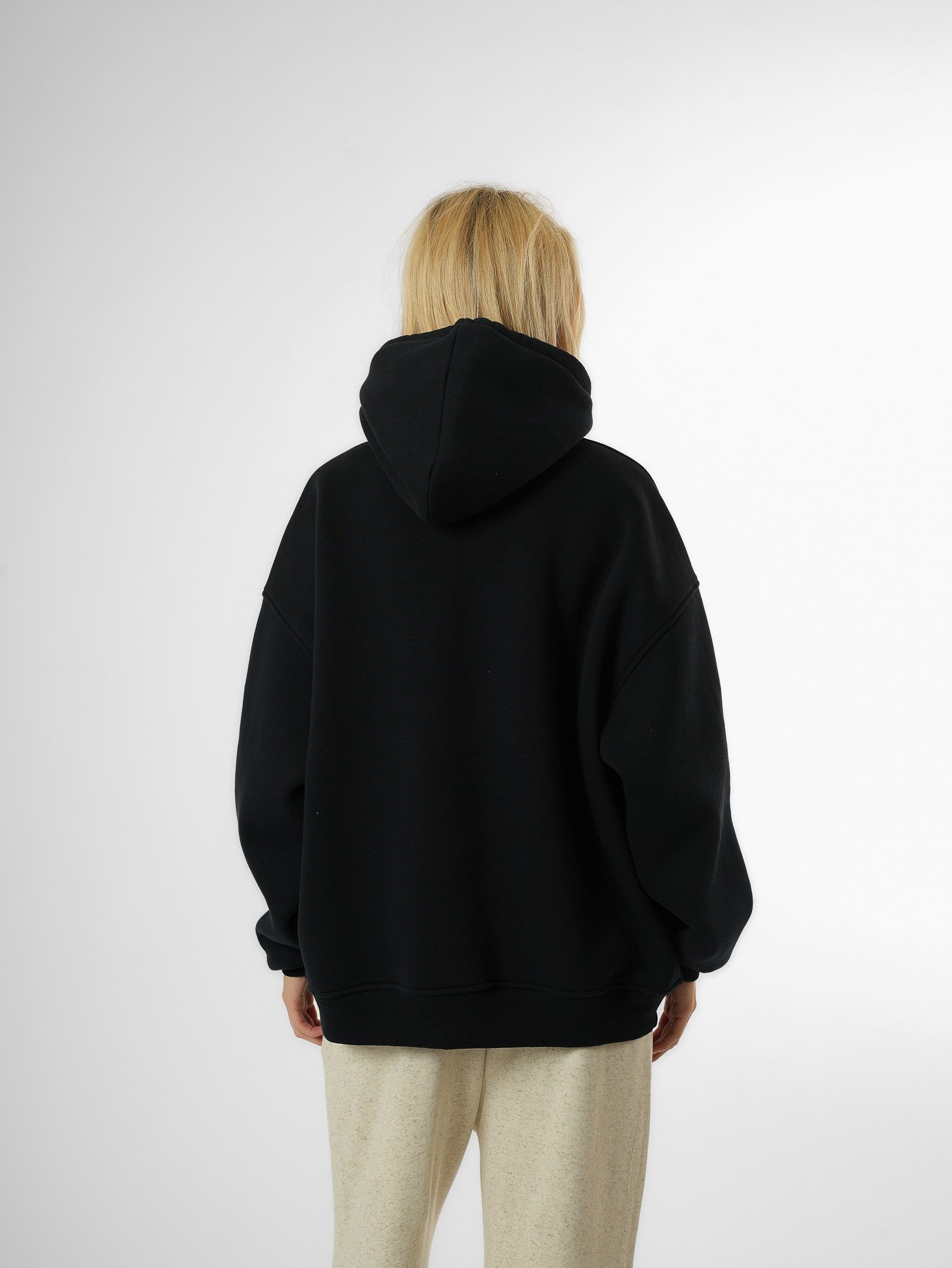 Kapüşonlu Basic Sweatshirt Lacivert