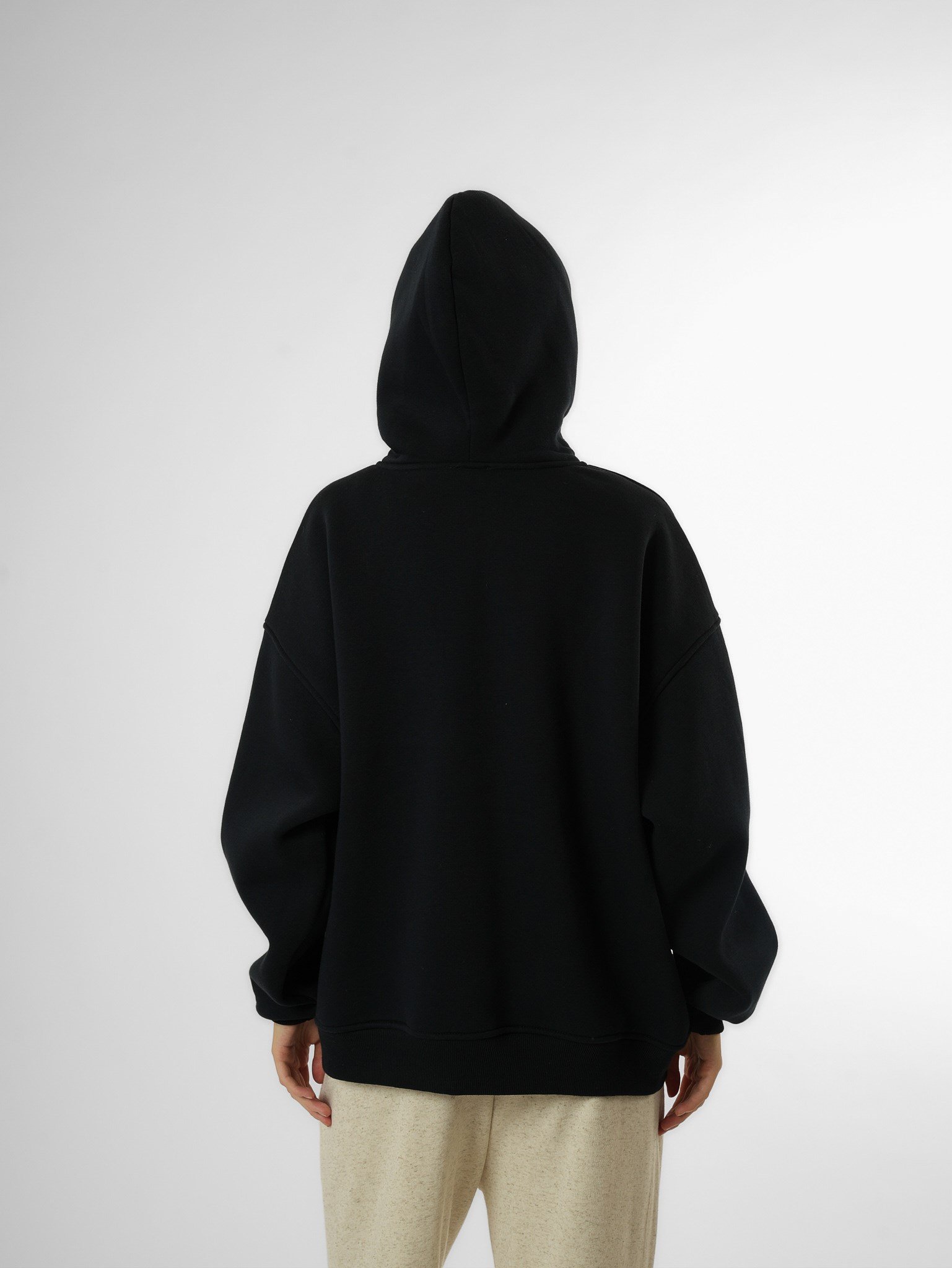 Kapüşonlu Basic Sweatshirt Lacivert
