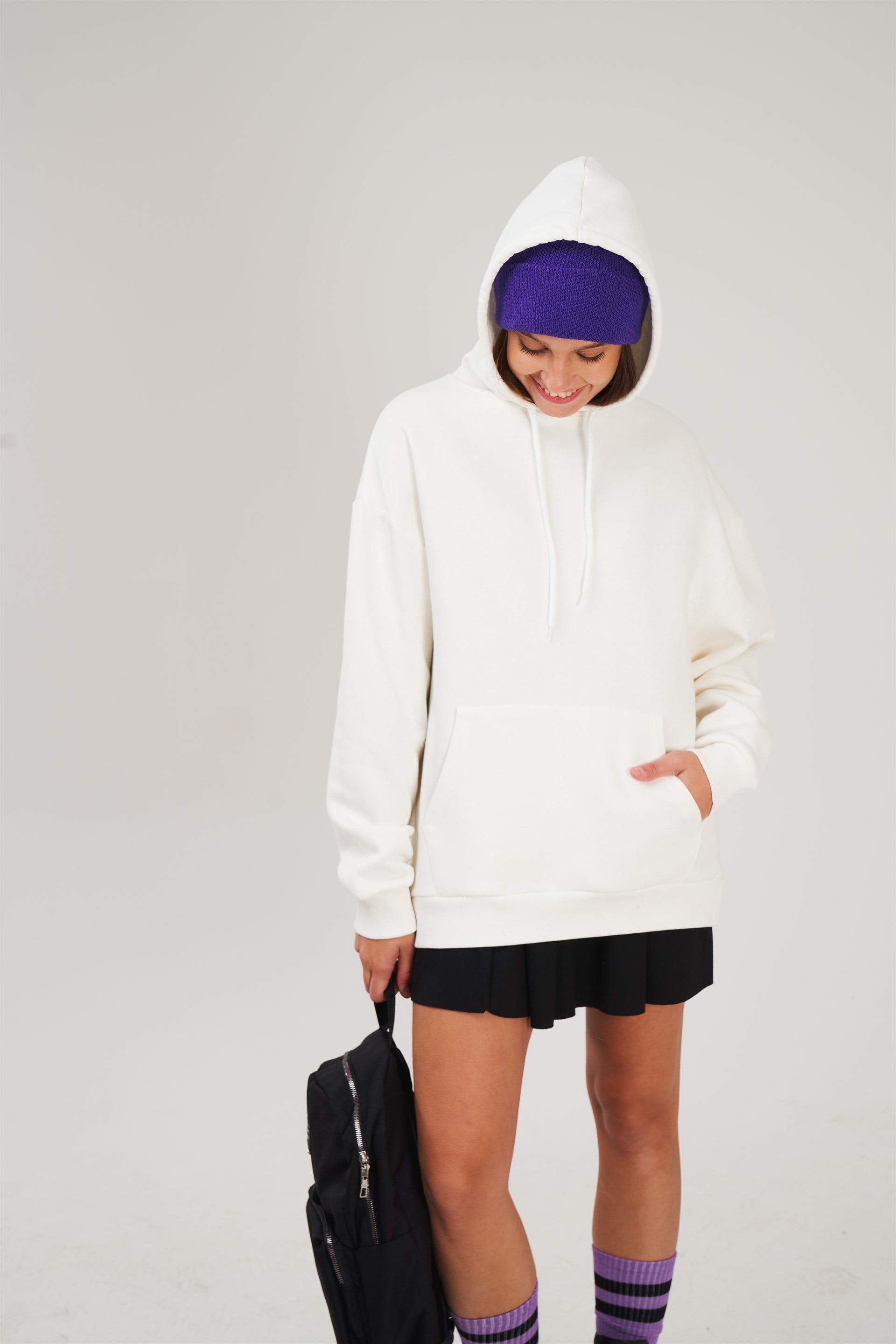 Kapüşonlu Oversize Sweatshirt