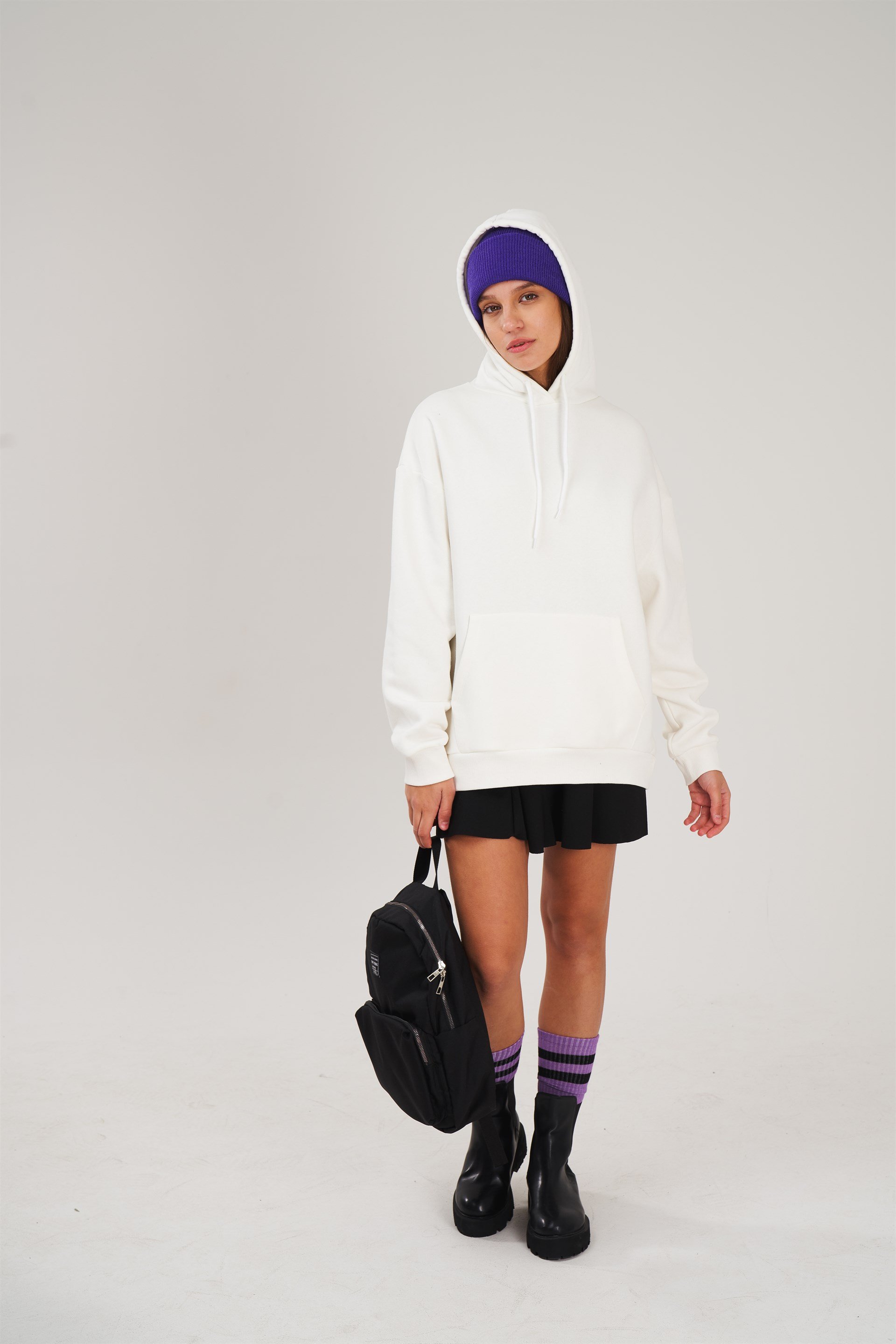 Kapüşonlu Oversize Sweatshirt