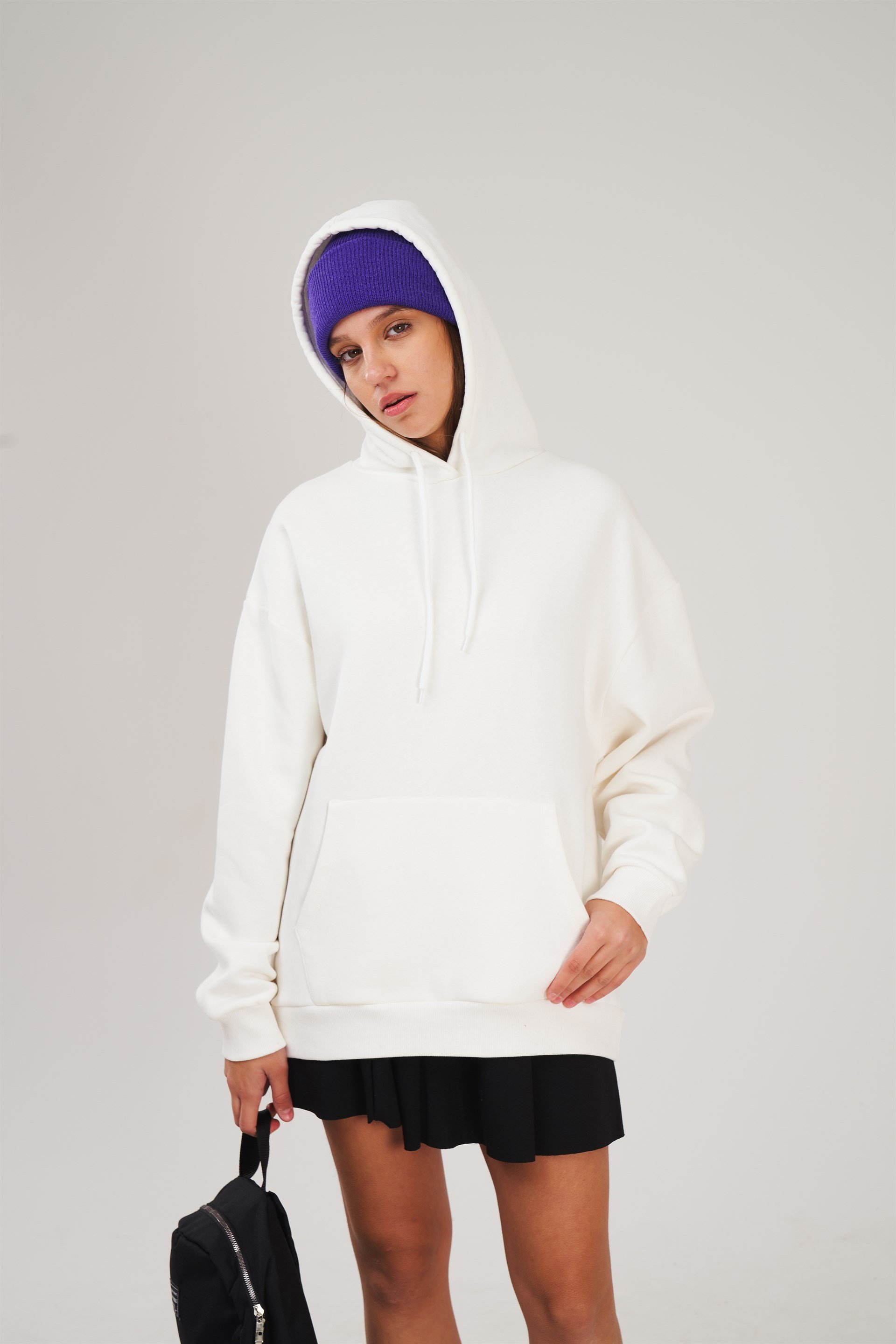 Kapüşonlu Oversize Sweatshirt