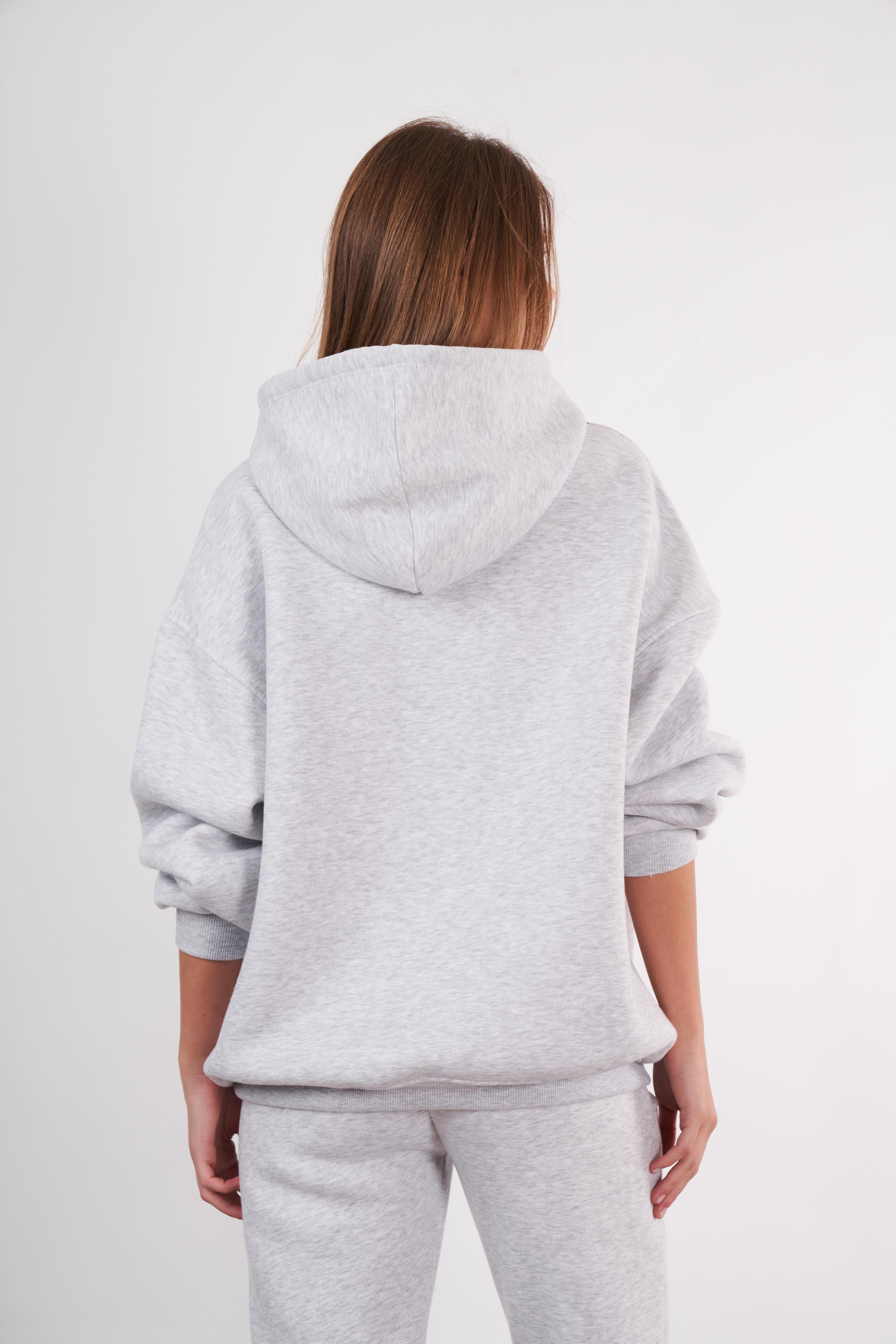 Kapüşonlu Oversize Sweatshirt Ceket