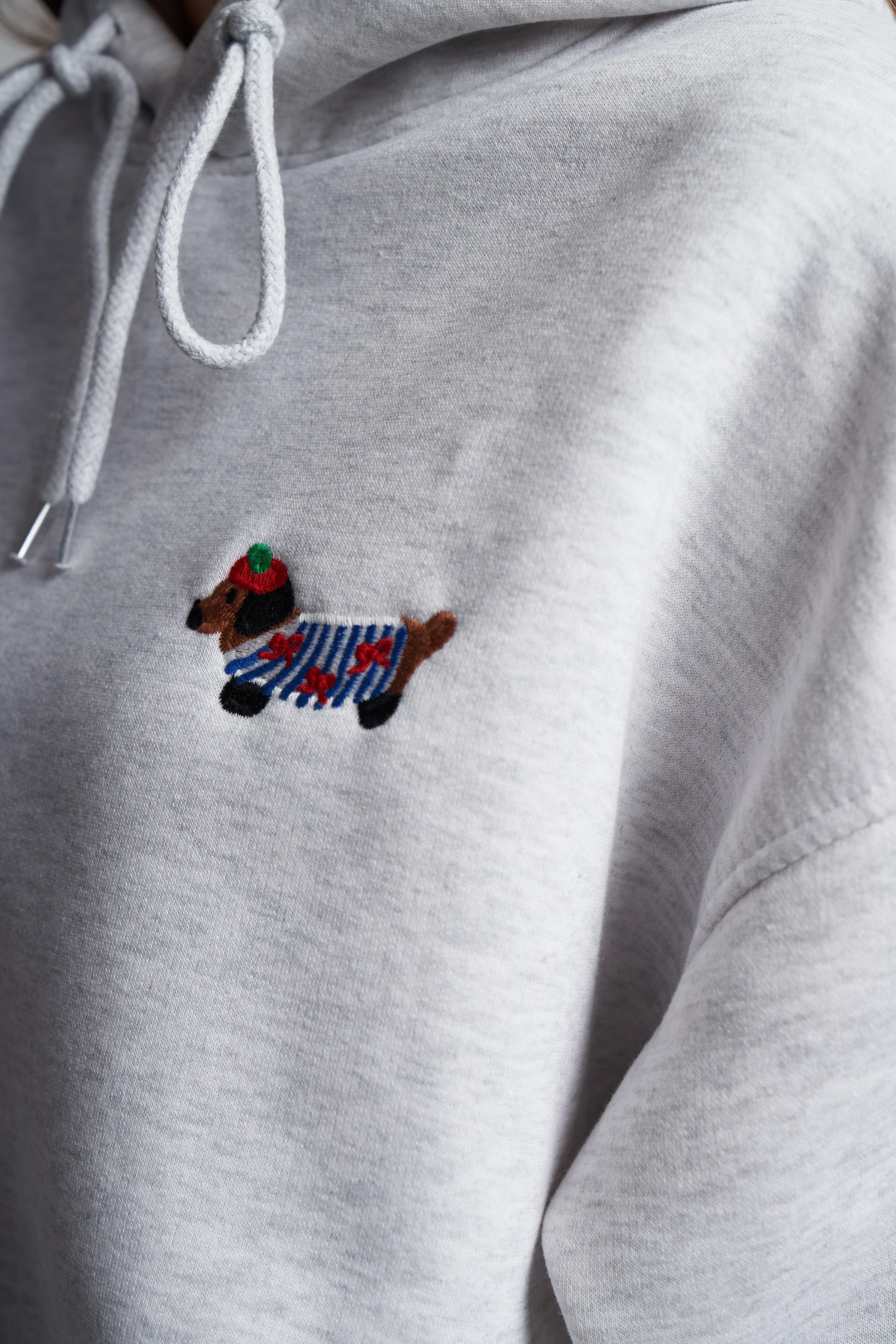 Kapüşonlu Şardonlu Kısa Sweatshirt Karmelanj