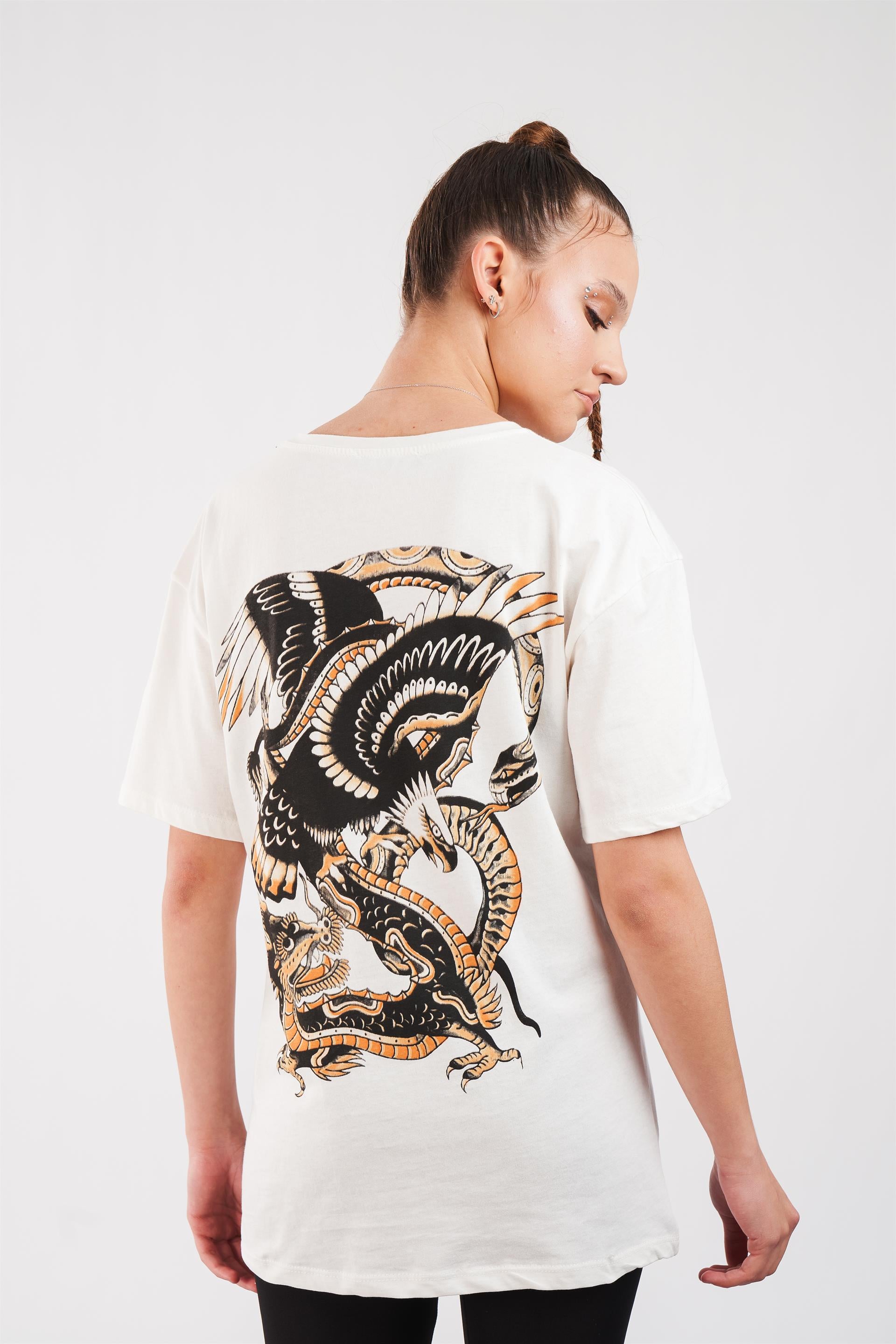 Kartal Baskılı T-shirt
