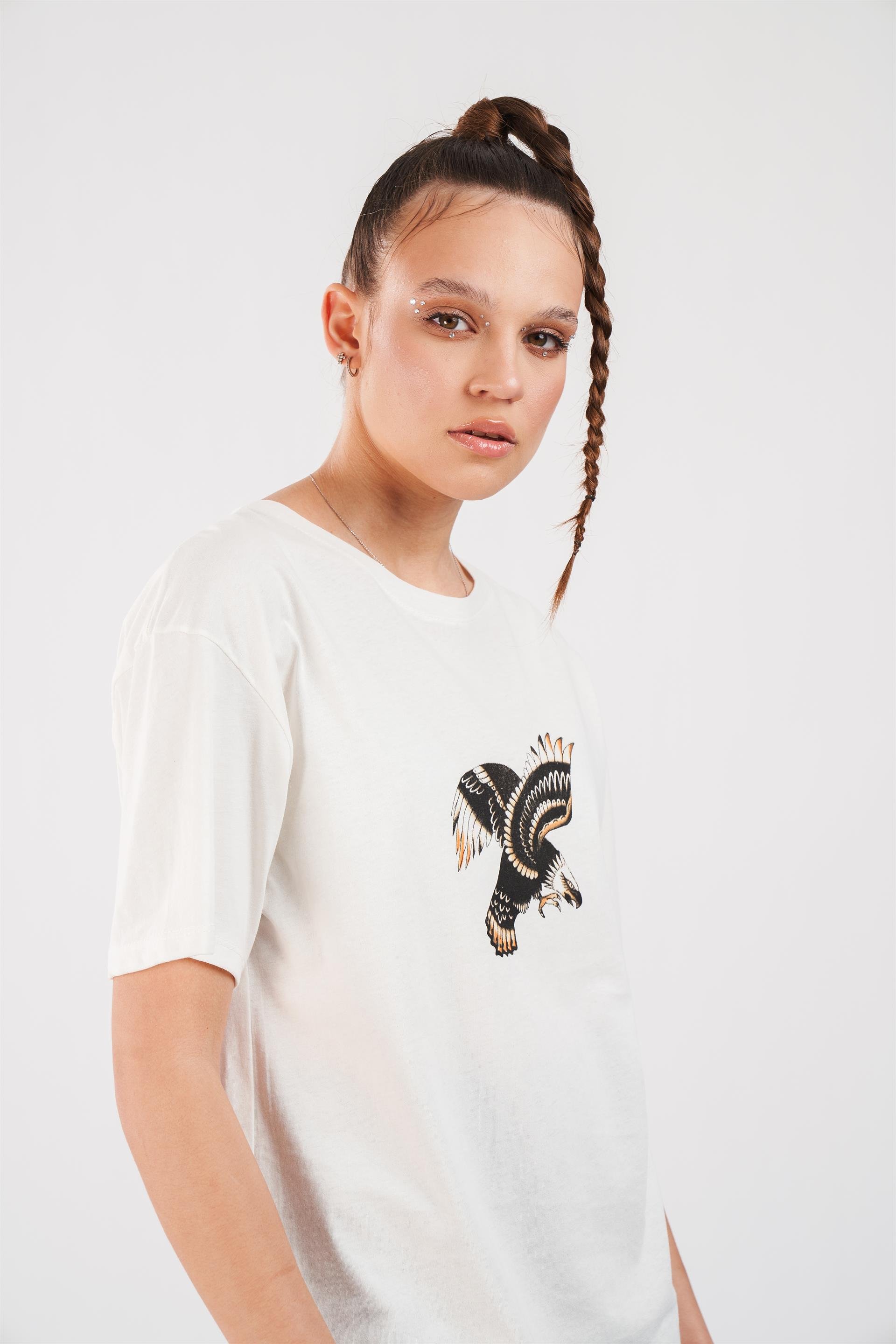 Kartal Baskılı T-shirt