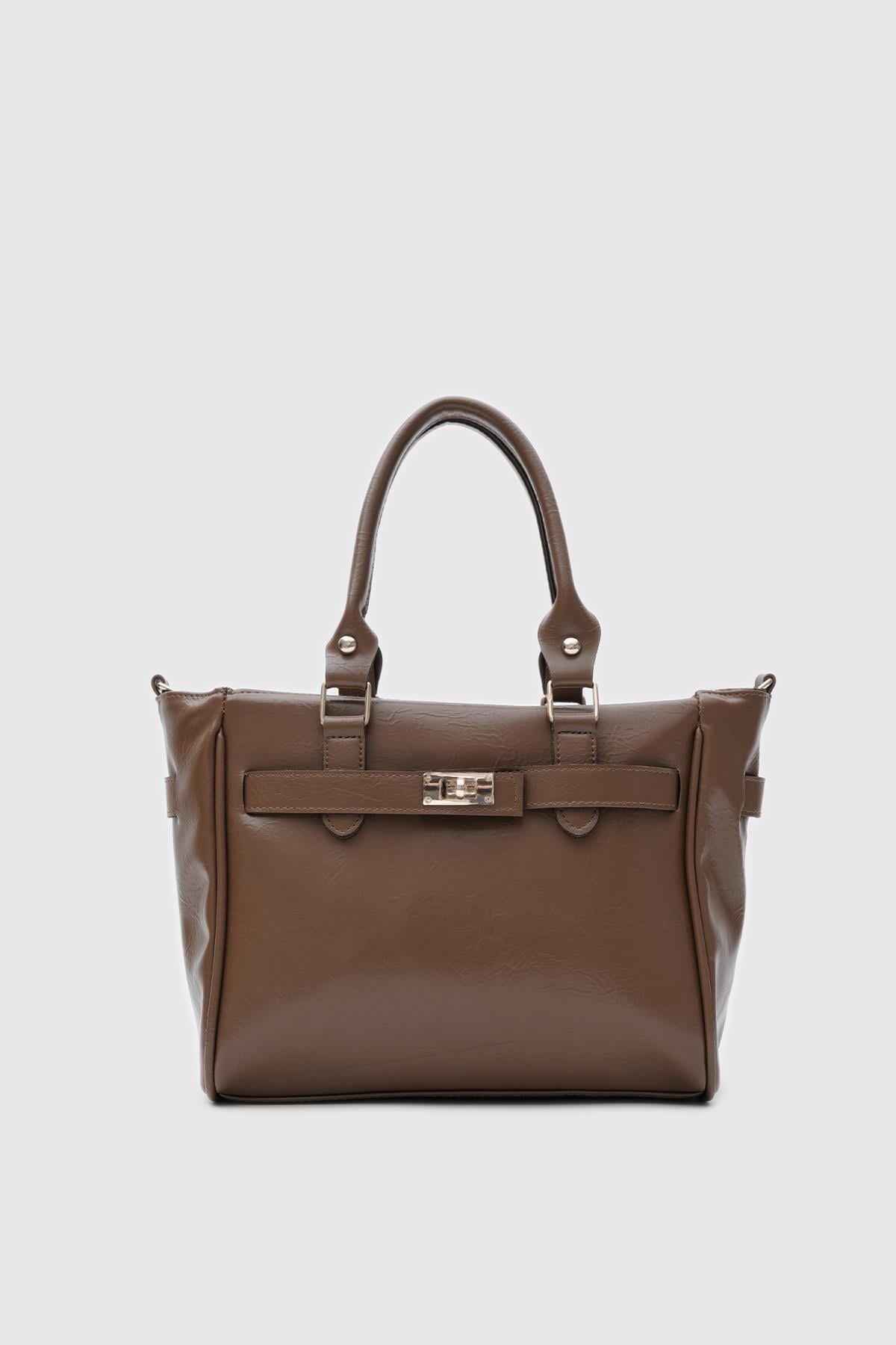 Kelly Vintage Omuz Çantası Kahve
