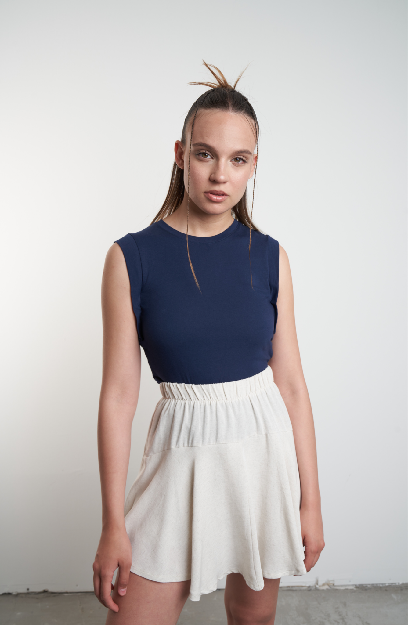 Kolsuz T-shirt Lacivert