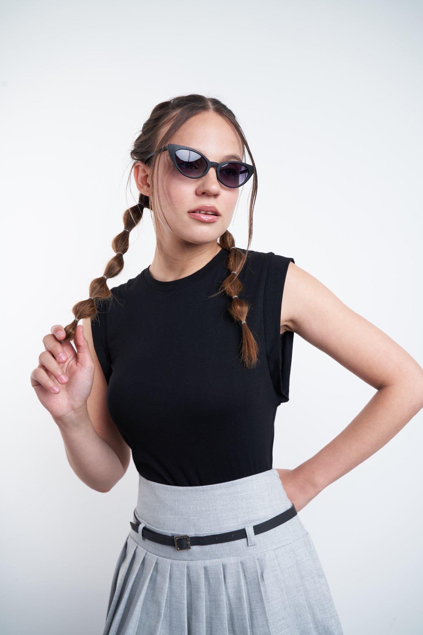 Kolsuz T-shirt Siyah
