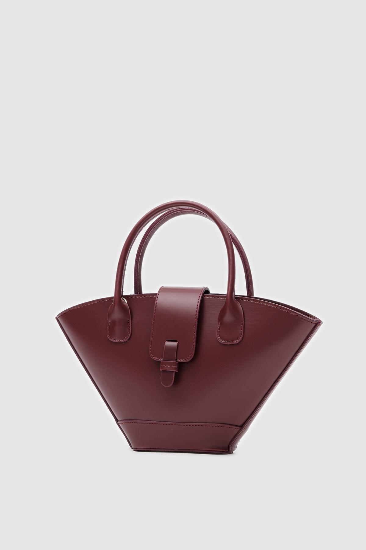 Kova Çapraz Çanta Bordo