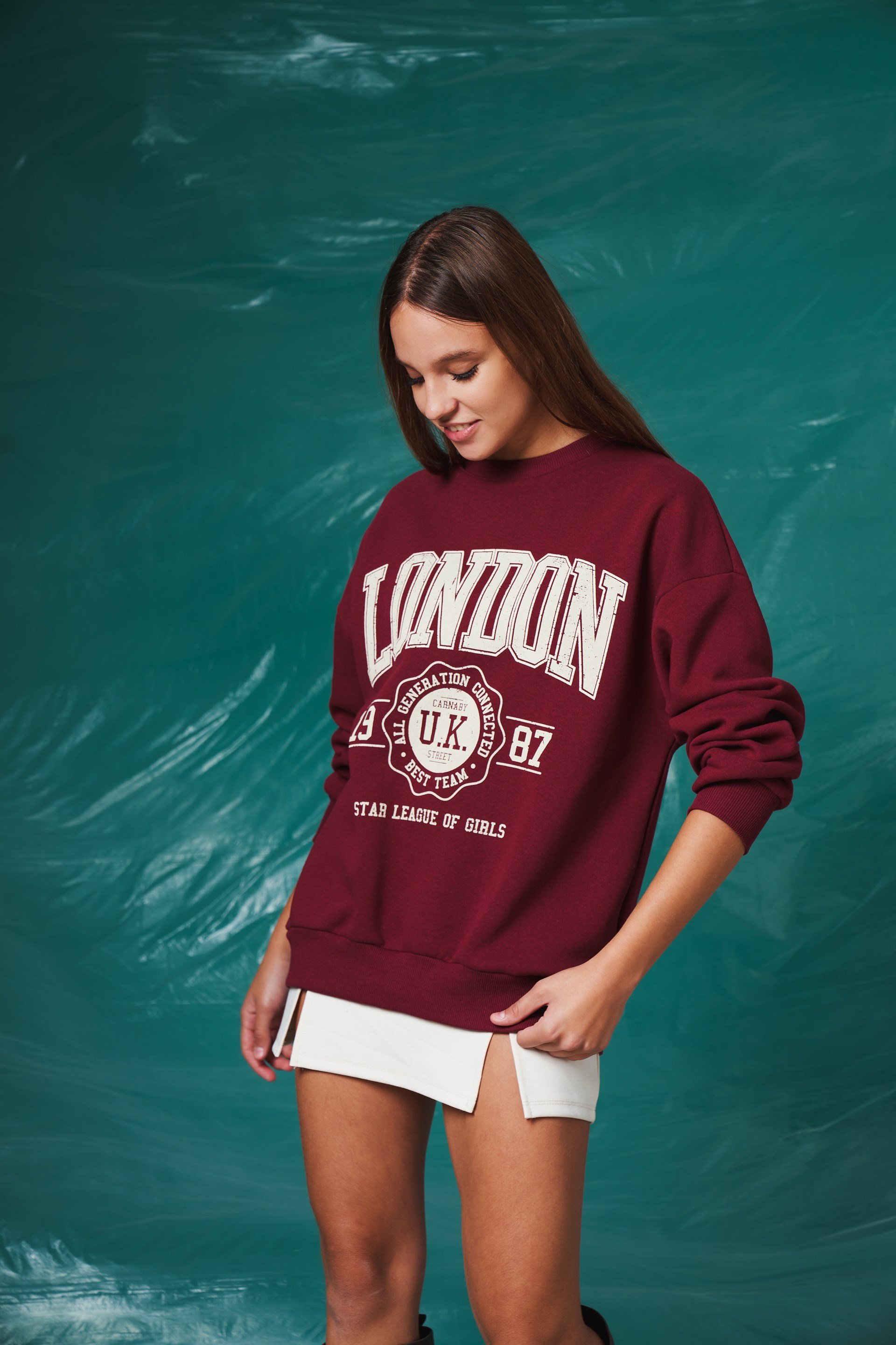 London Baskılı Sweatshirt