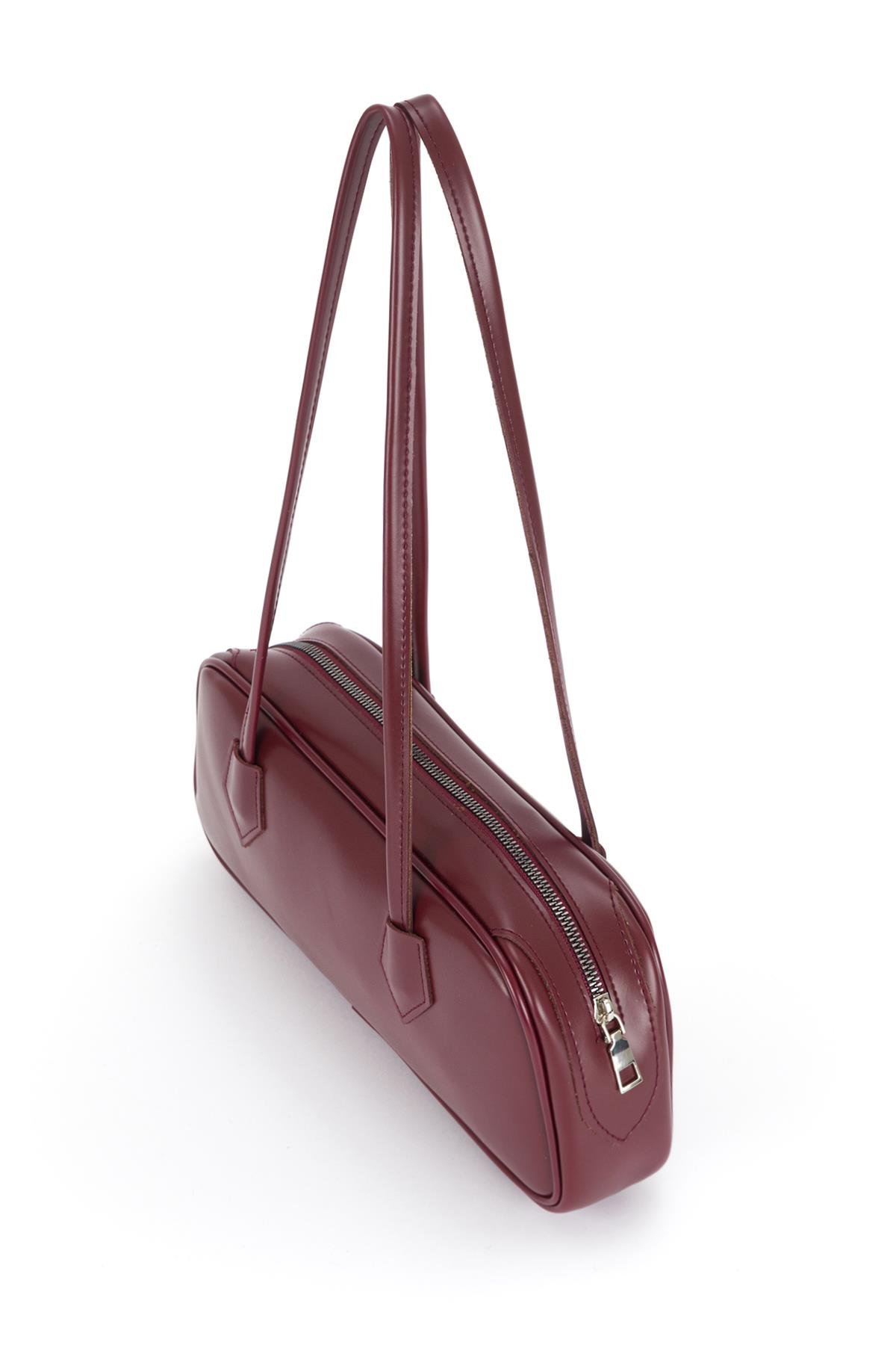 Long Baget Çanta Bordo