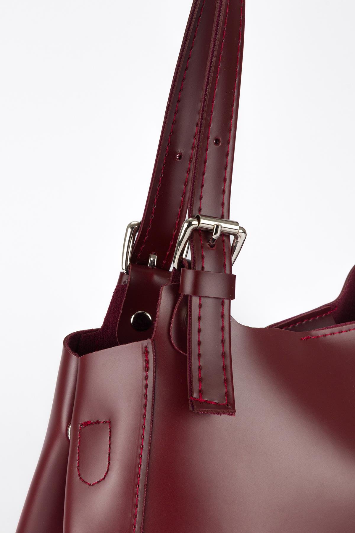 Madam Model Omuz Çantası Bordo