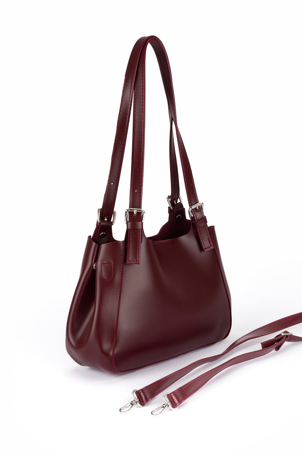 Madam Model Omuz Çantası Bordo