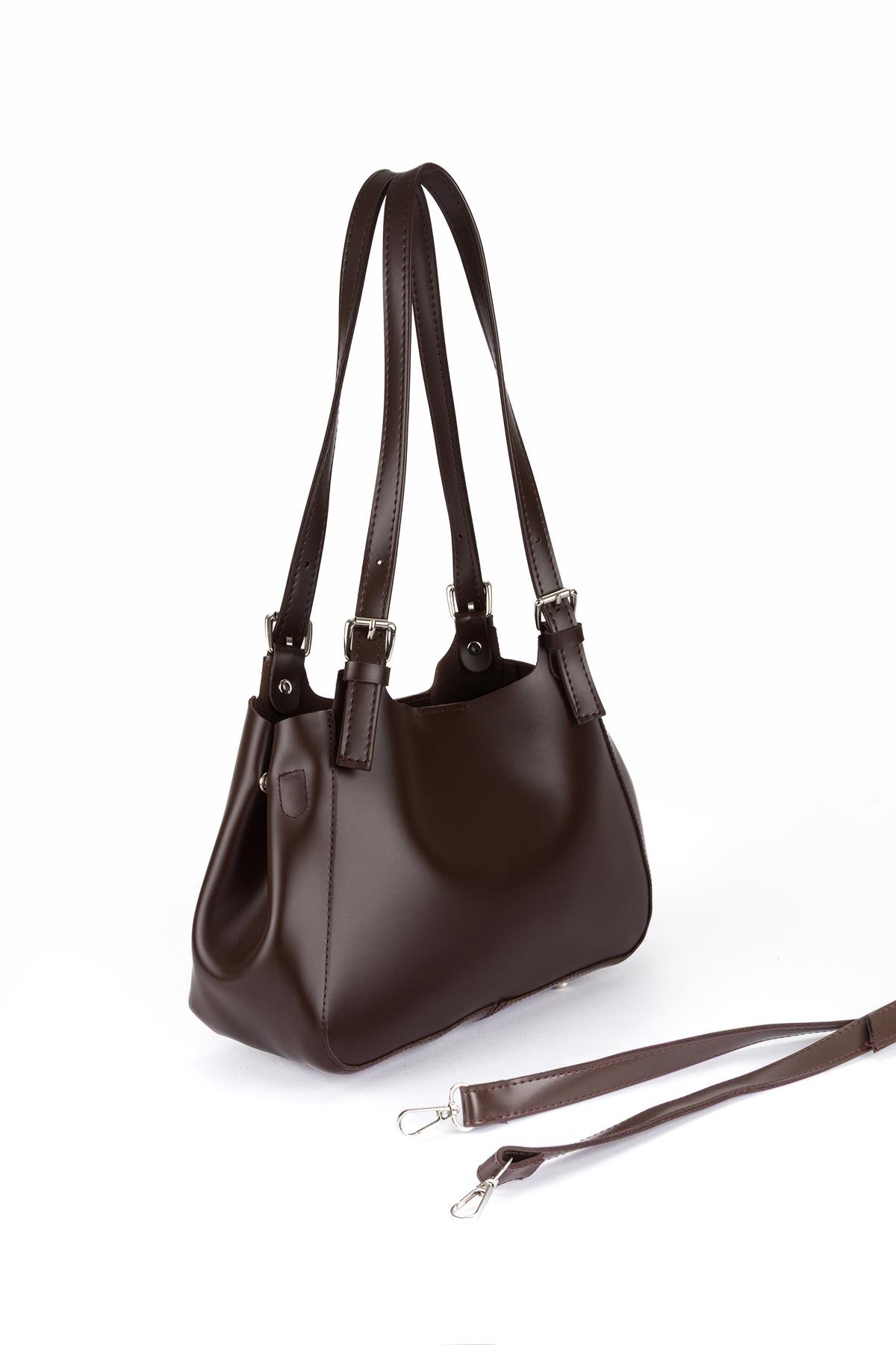 Madam Model Omuz Çantası Kahve