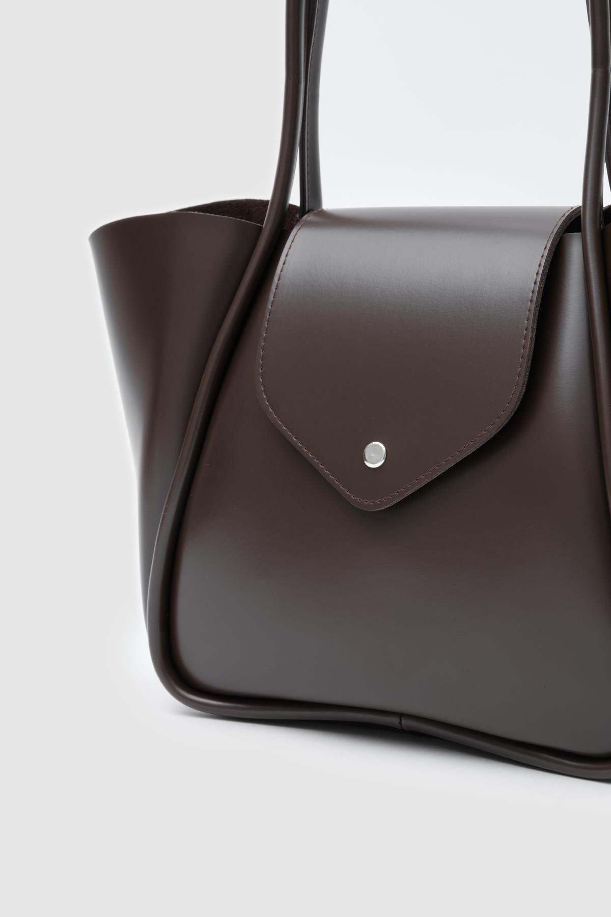 Makyaj Çantalı Omuz Çantası Acı Kahve