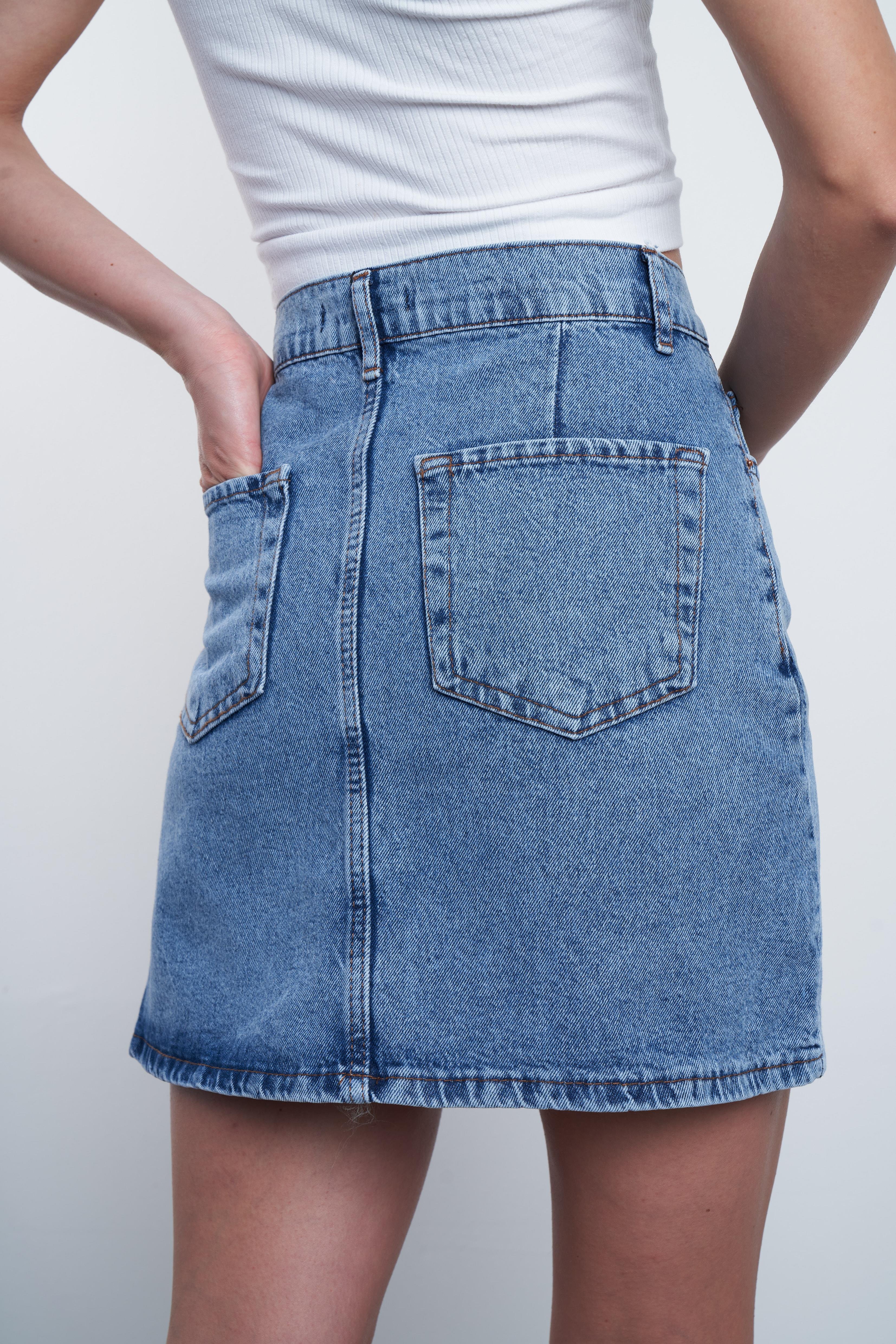 Mini Jean Etek Mavi