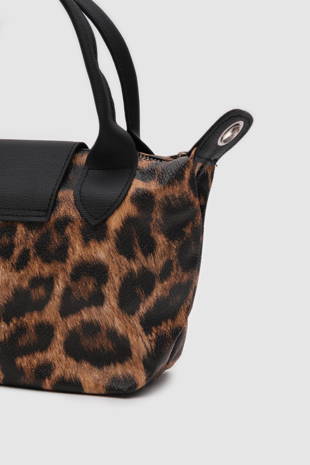 Mini Omuz Çantası Leopar