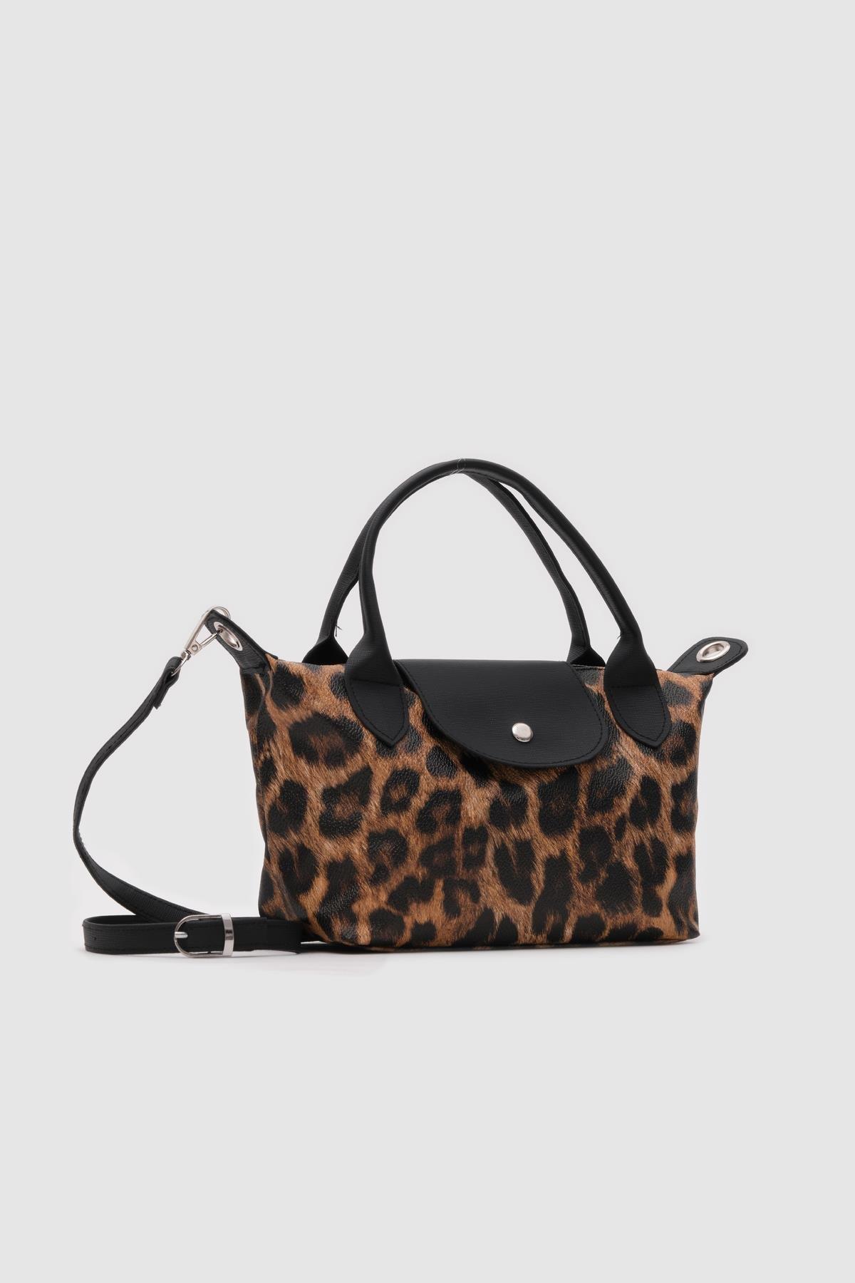 Mini Omuz Çantası Leopar